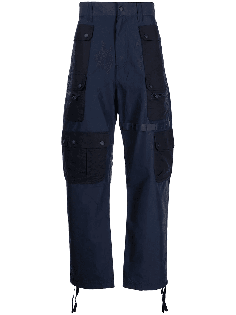multi-pocket cotton-blend parachute trousers - Image 1
