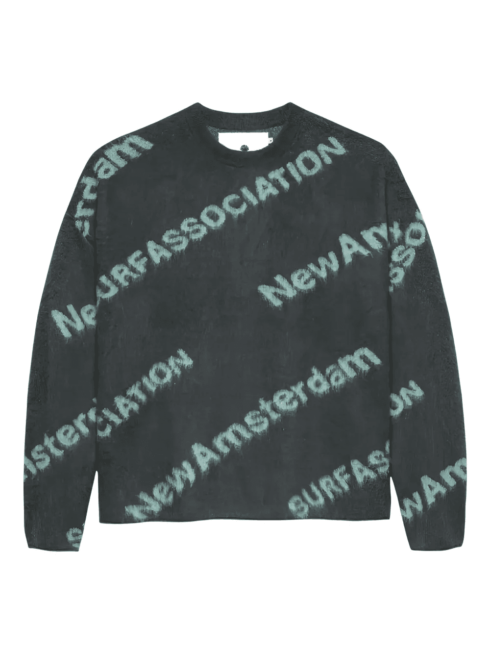 diagonal-text knitwear - Image 1