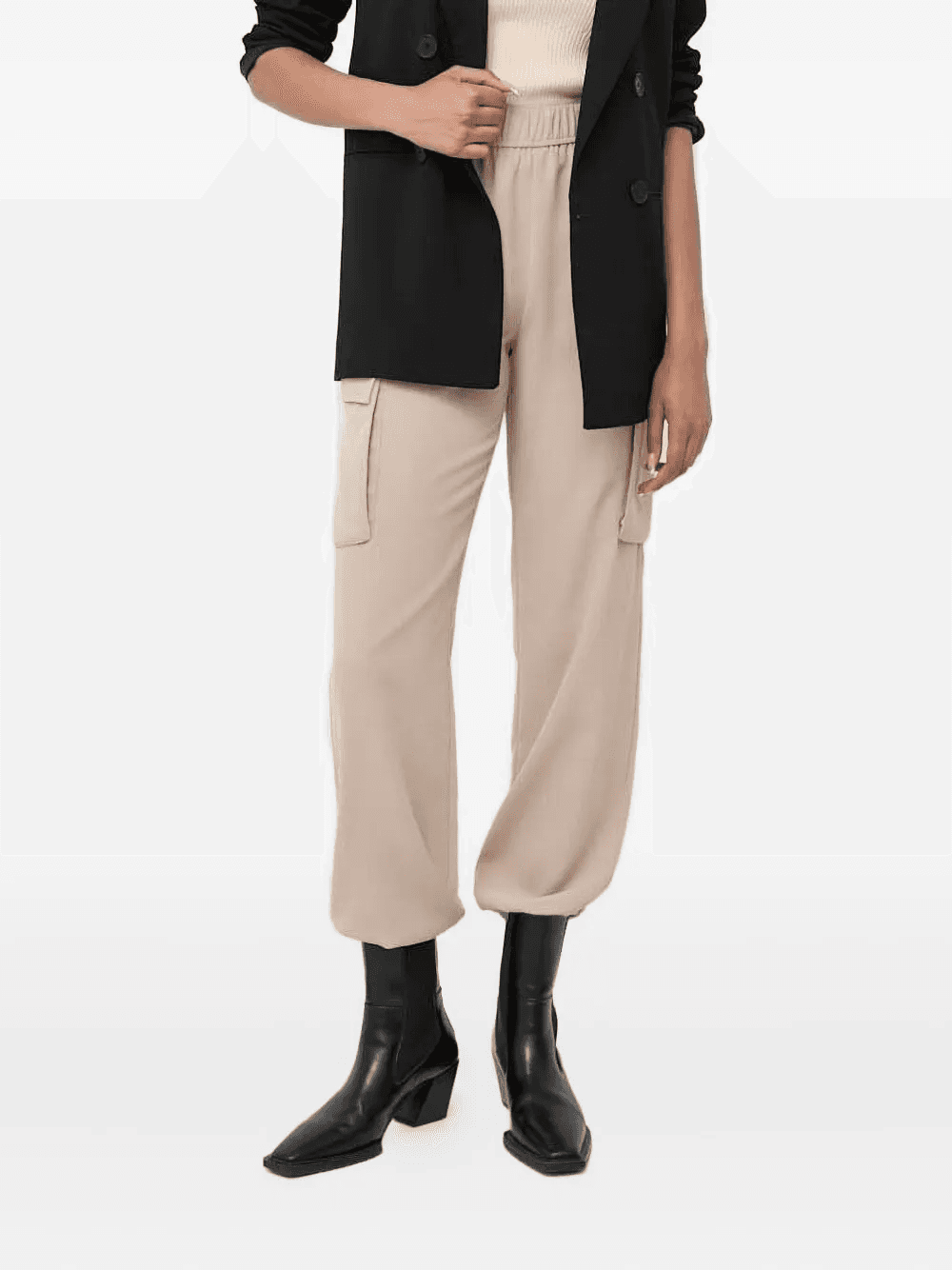 drawstring cargo pants - Image 1