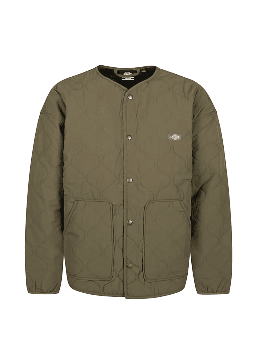 logo-detail quilted jacket - Image 1