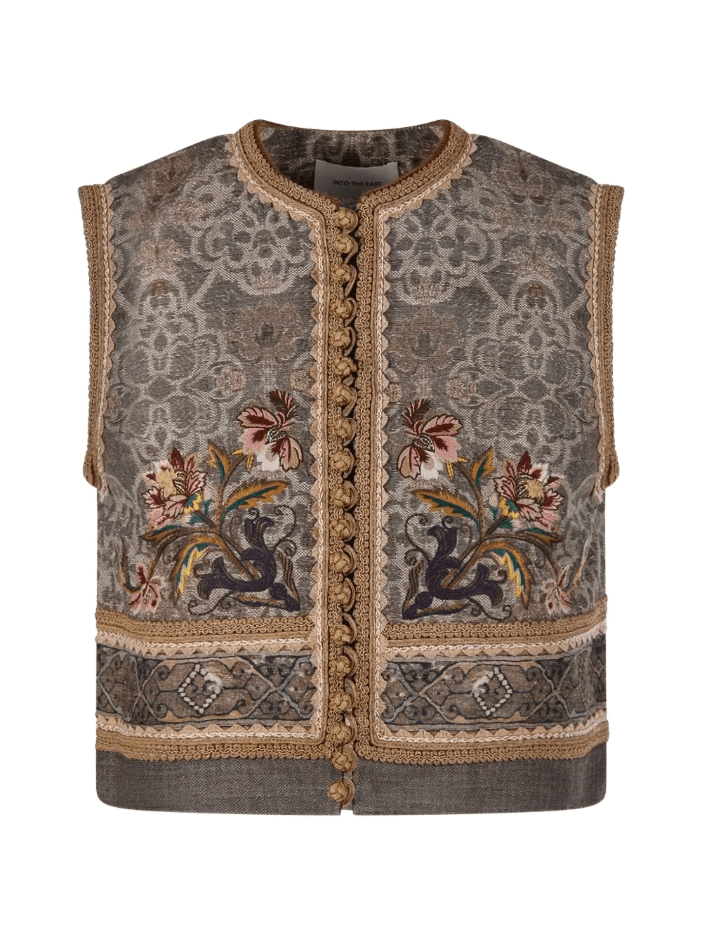 embroidered gilet - Image 1