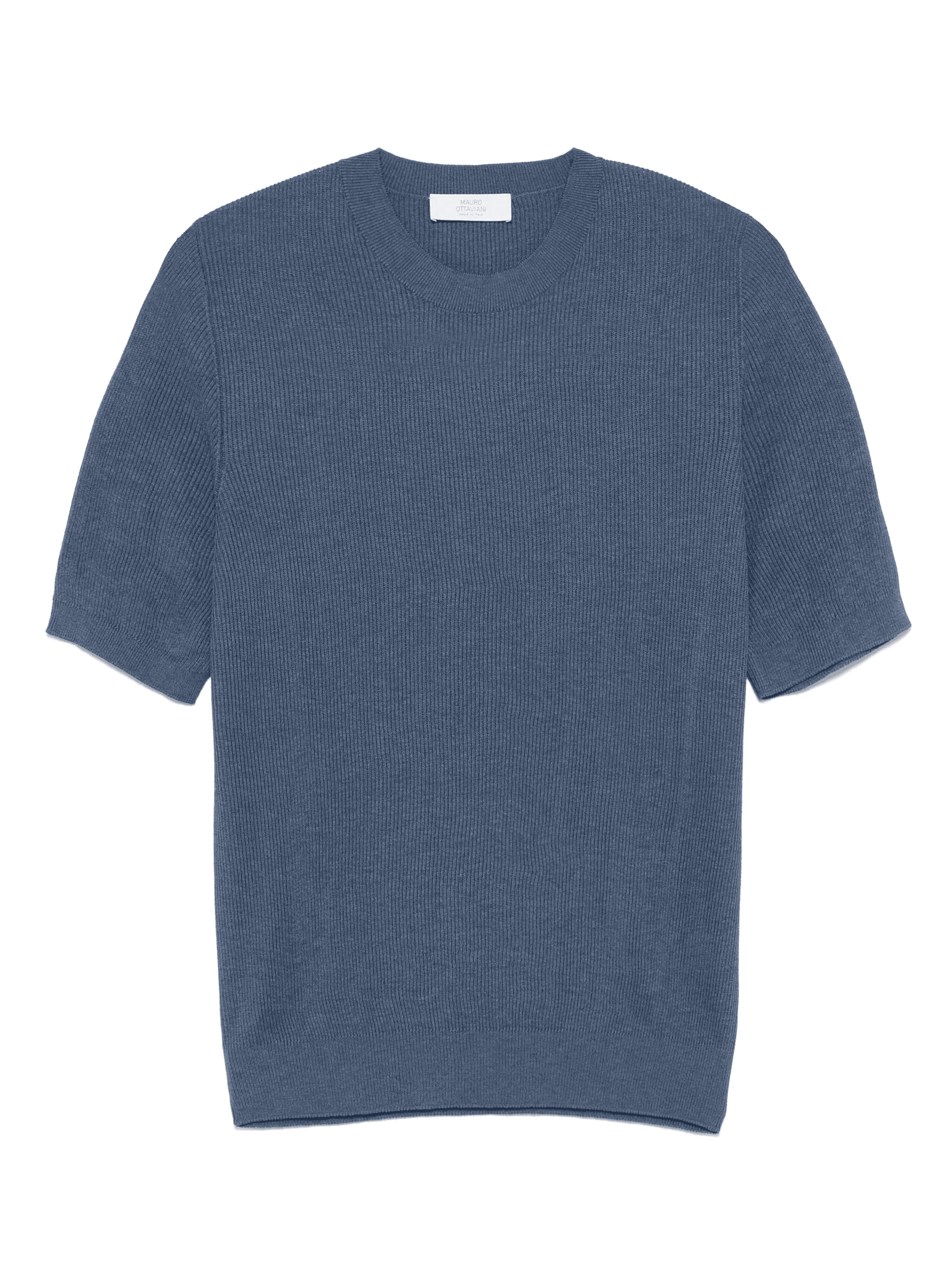 ribbed-knit T-shirt - Image 1