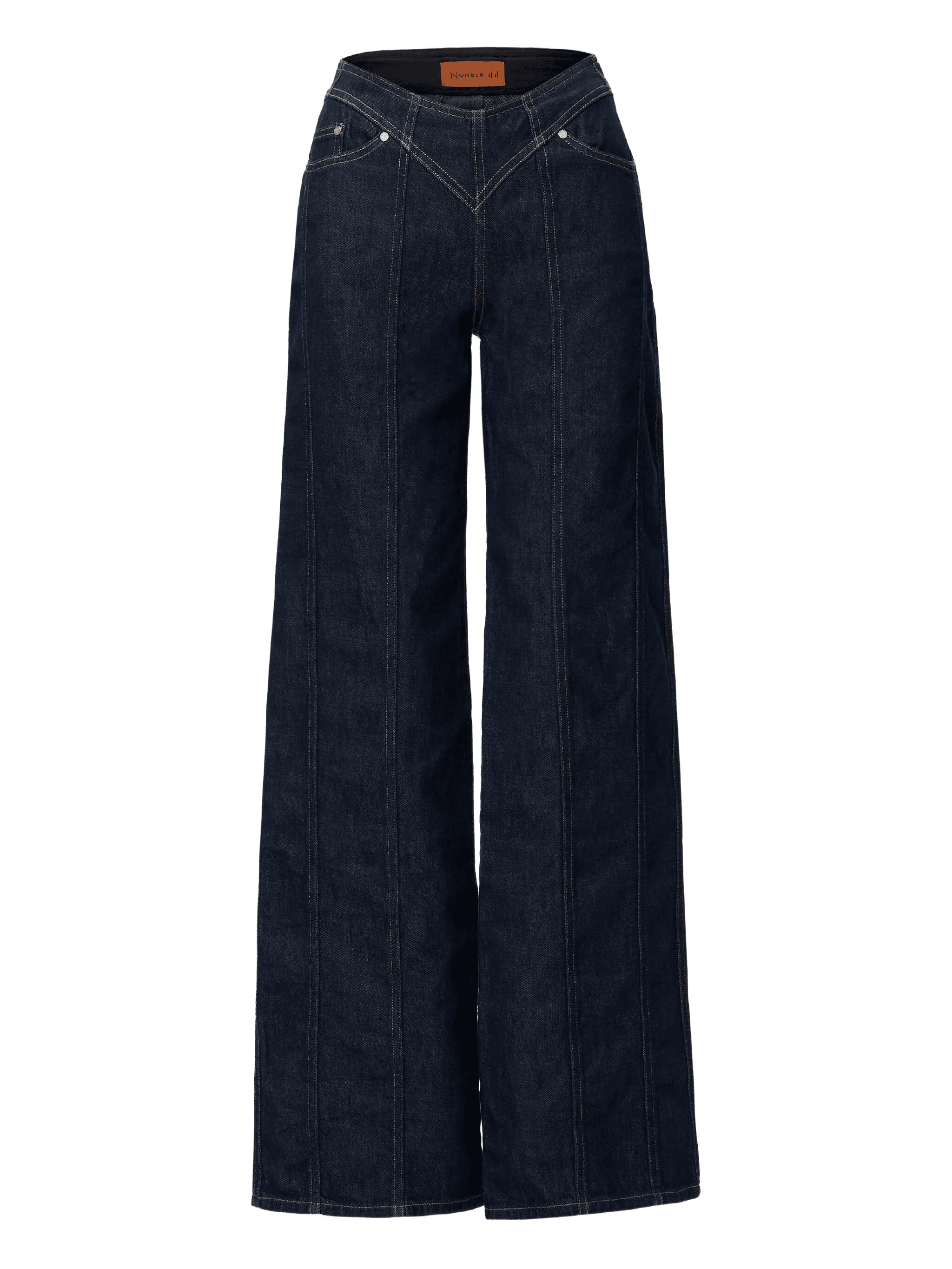 cotton wide-leg jeans - Image 1