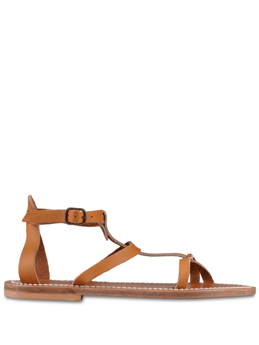 ankle-buckle leather sandals - Image 1