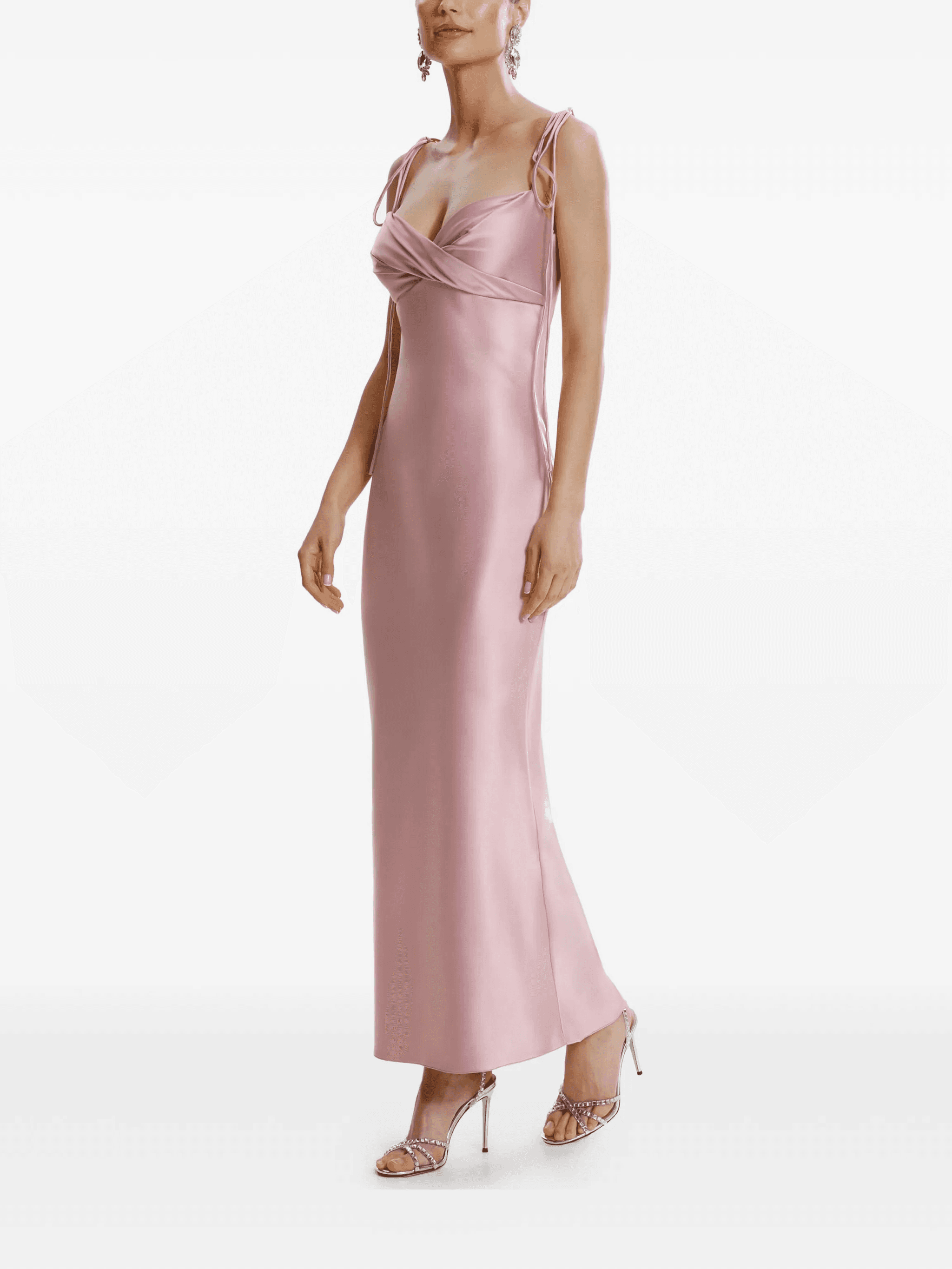 Darren sweetheart-neck midi dress - Image 1