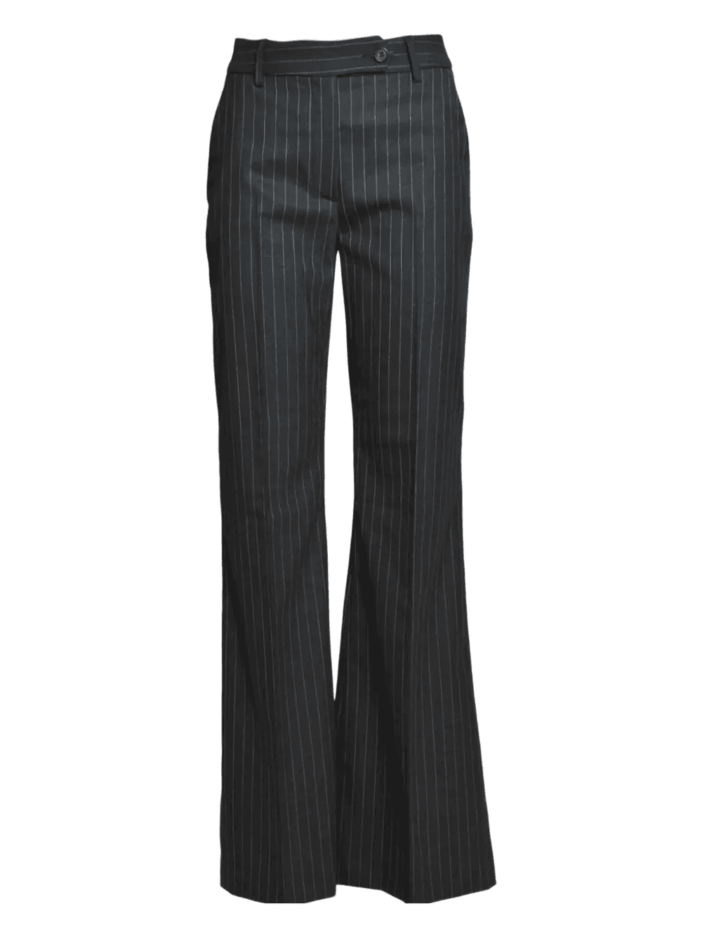 pinstripe flared trousers - Image 1