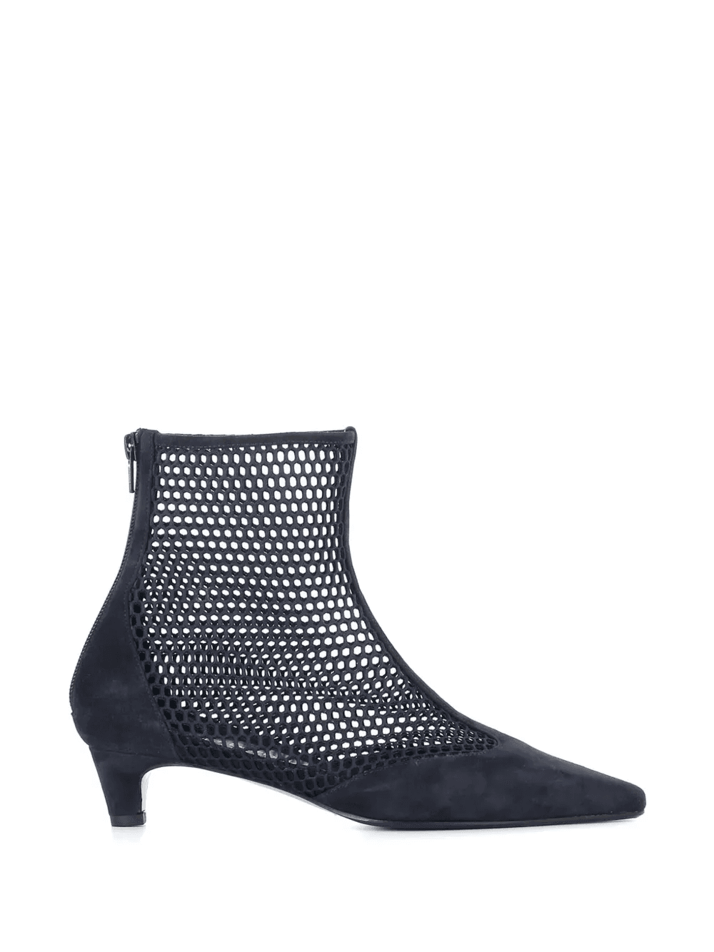 mesh-panelled suede boots - Image 1