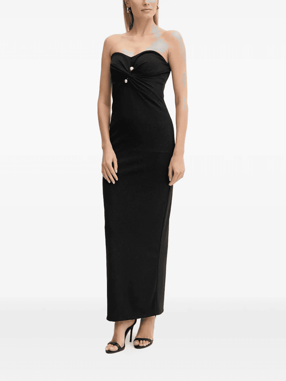 knot pearl-embellishment maxi dress - Image 1