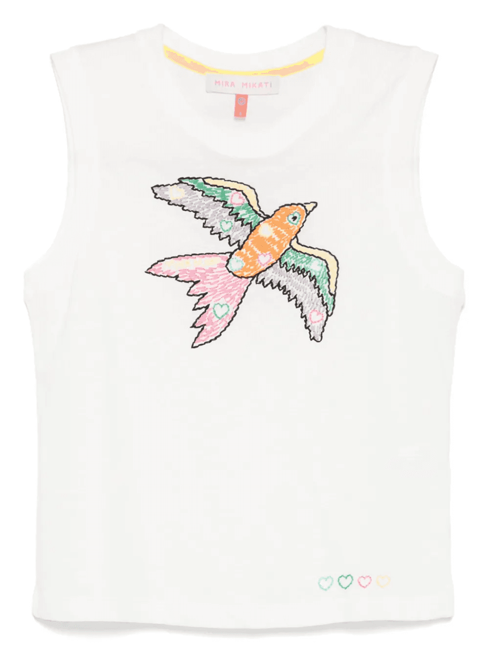 embroidered-bird vest - Image 1