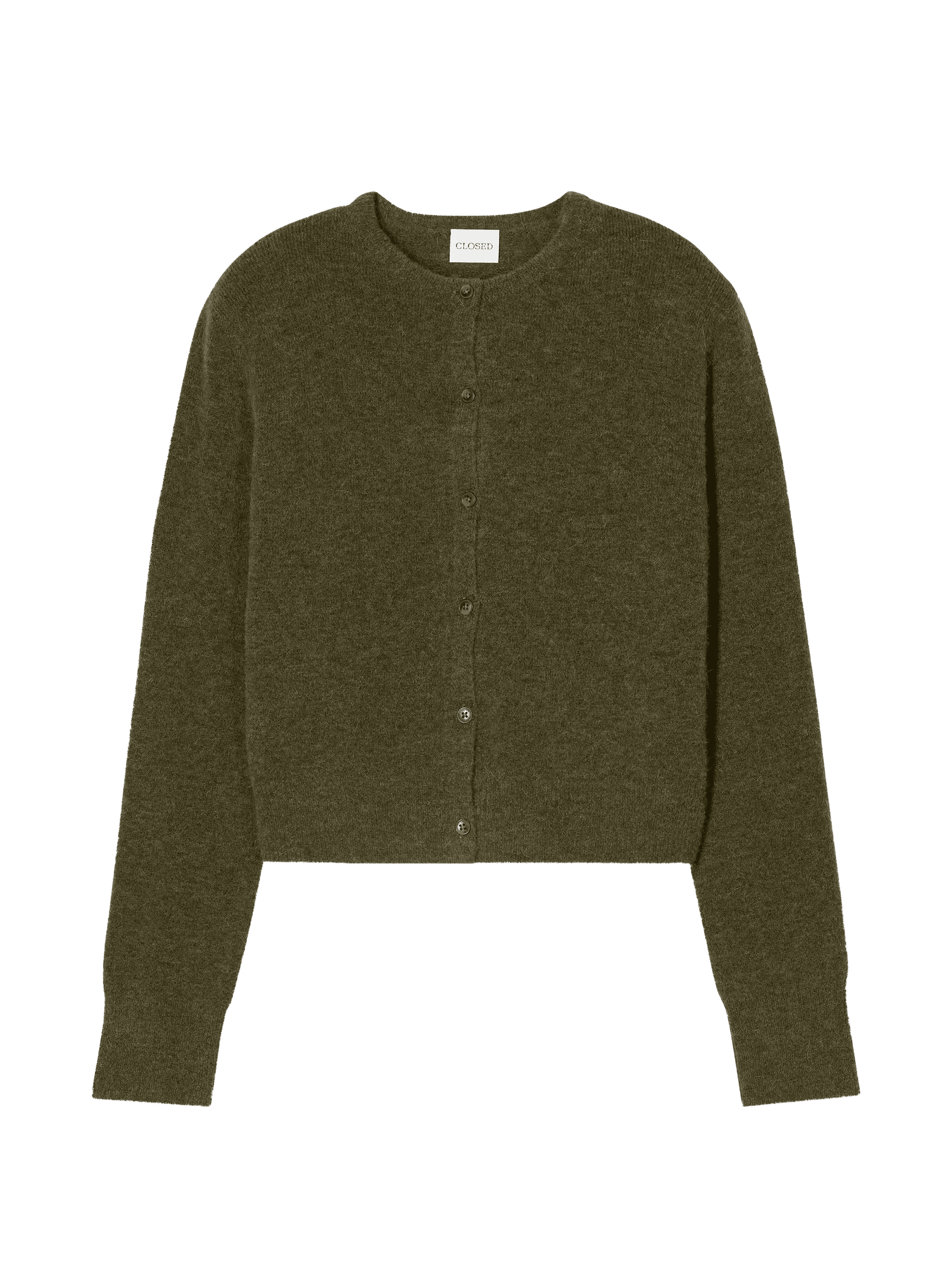 crew-neck cardigan - Image 1