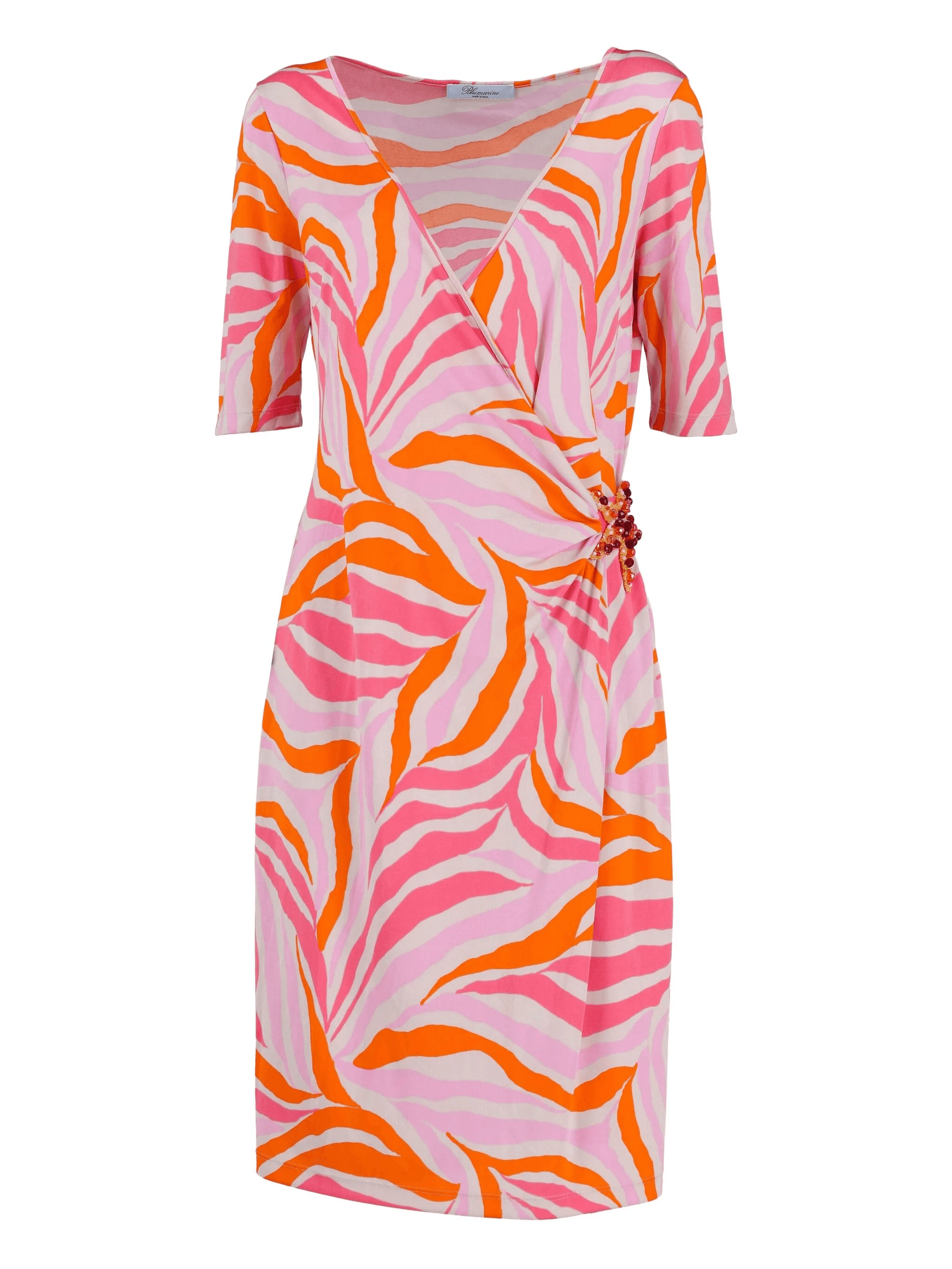 abstract-pattern midi dress - Image 1