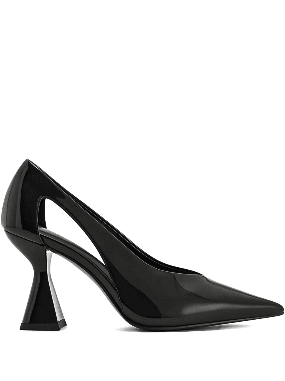 85mm Alessia cut-out geometric heel pumps - Image 1