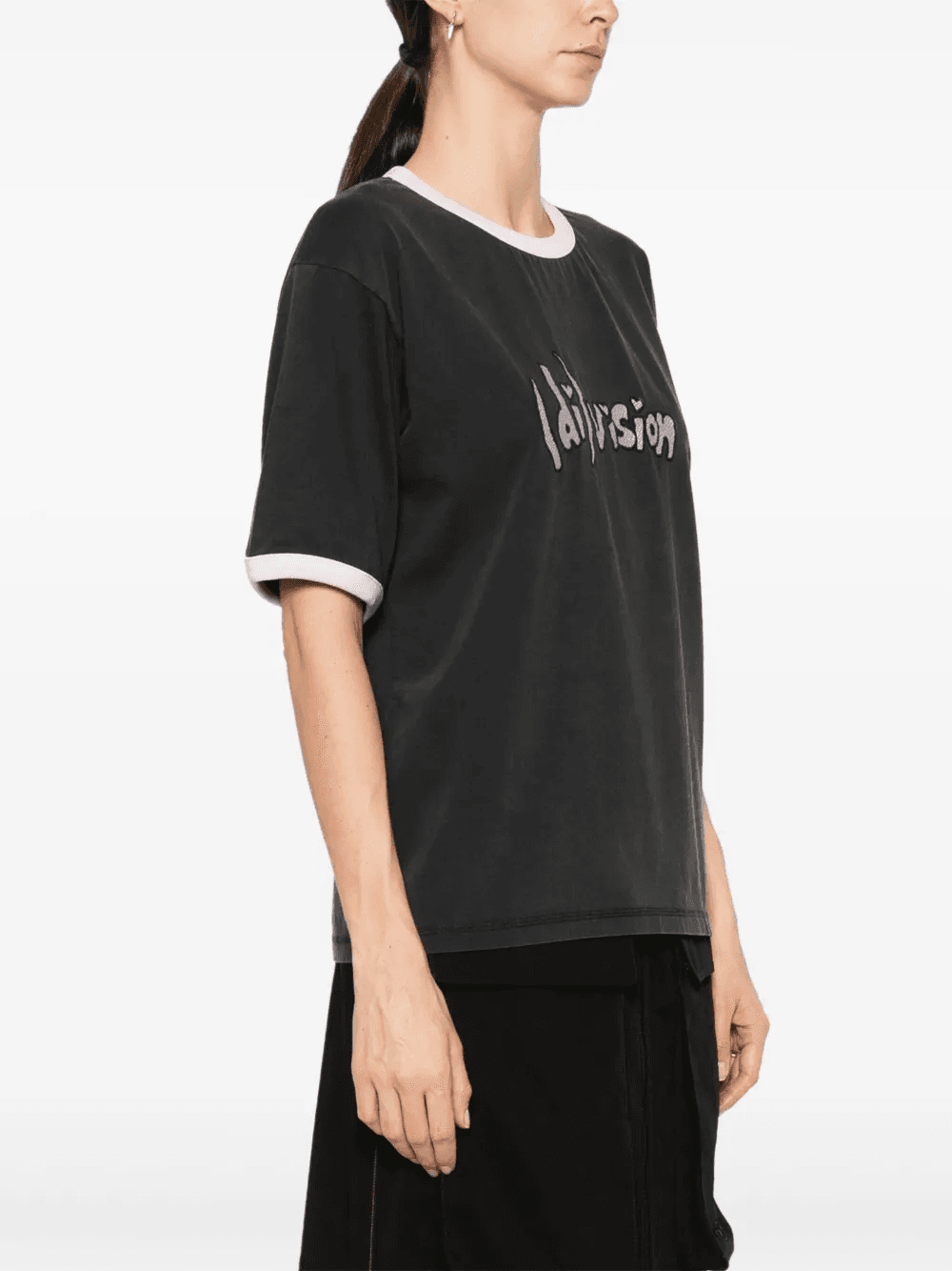 logo-embroidered organic cotton T-shirt — Image 3