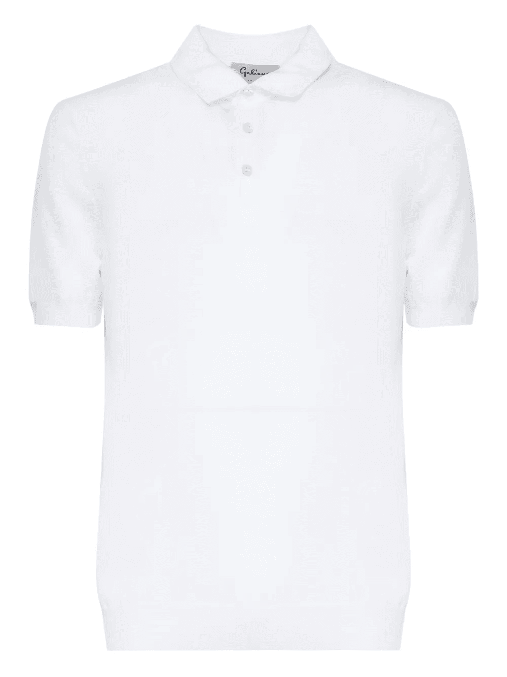 short-sleeve cotton polo shirt - Image 1