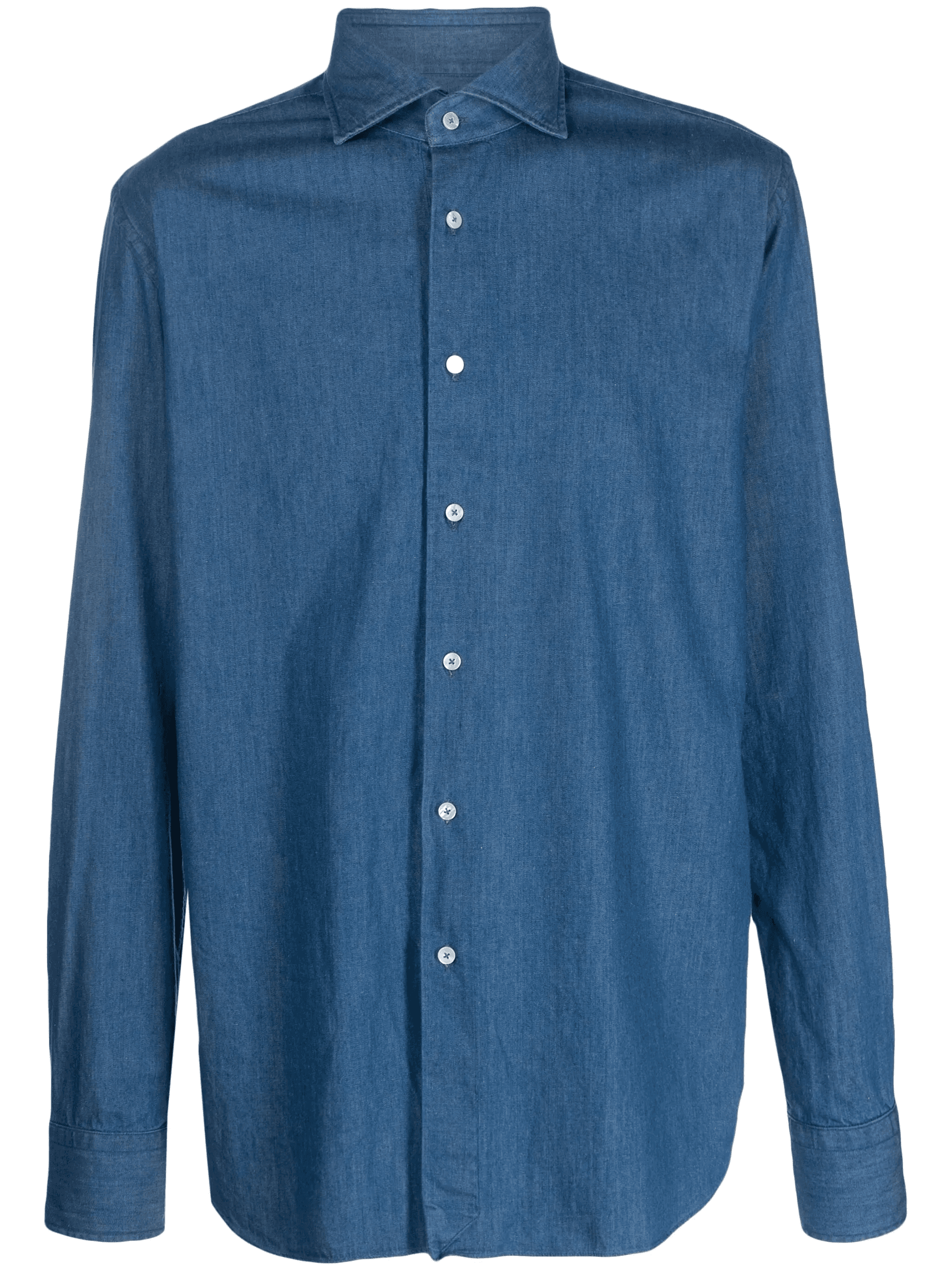 spread-collar cotton shirt - Image 1