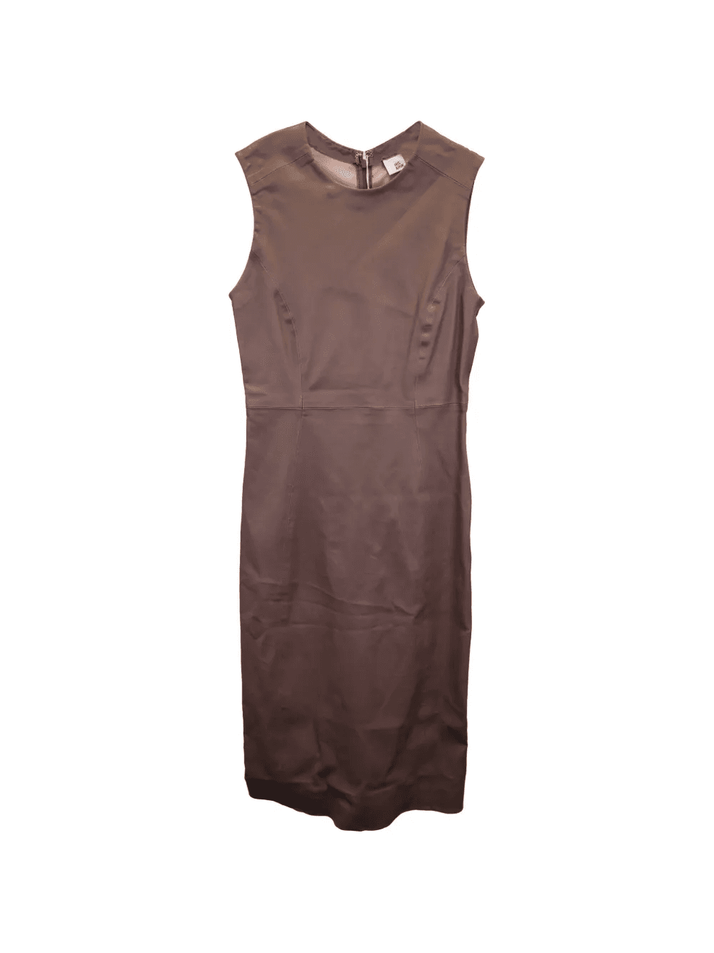 Carrie leather midi dress - Image 1