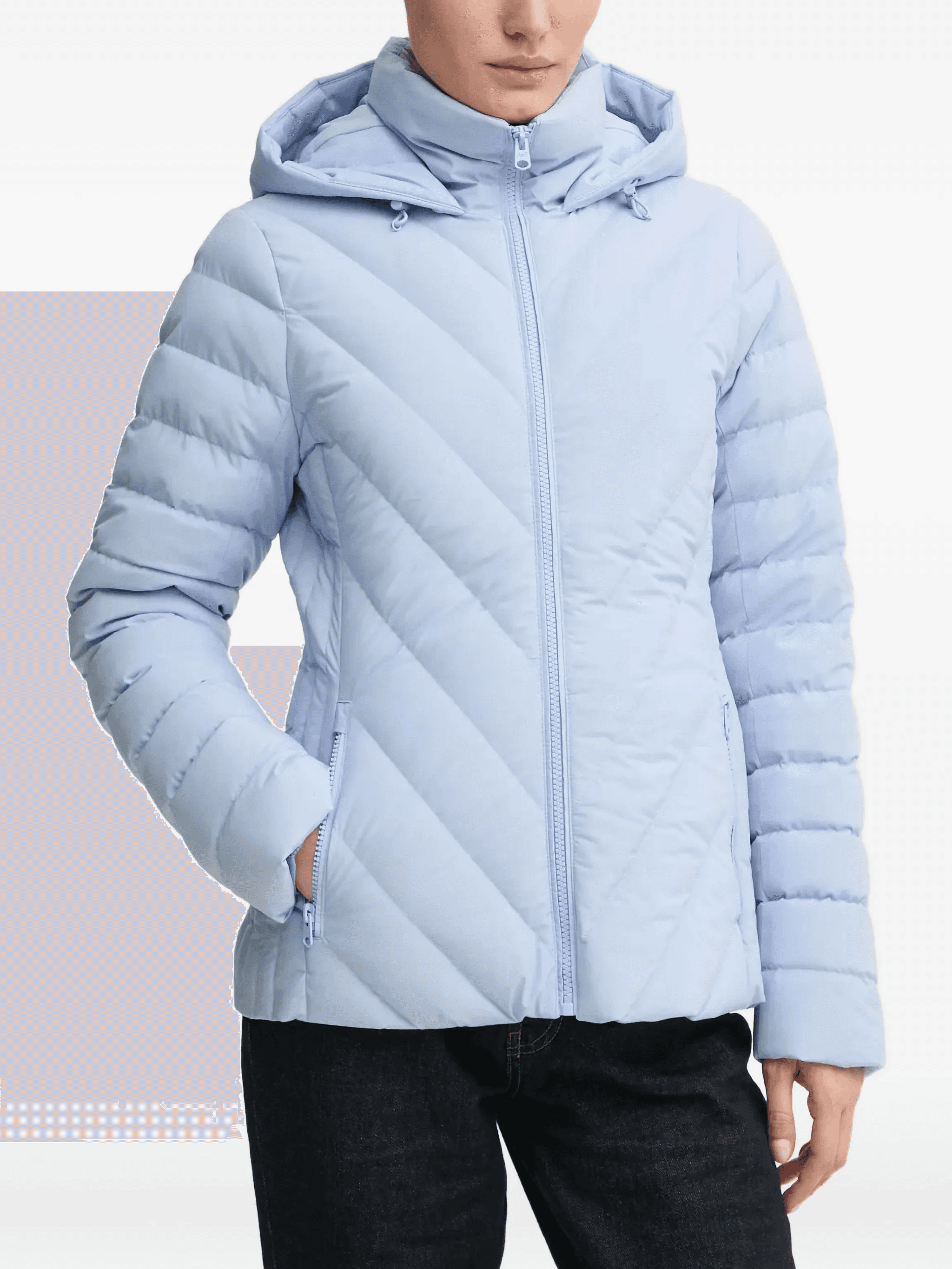 quilted-pattern padded jacket - Image 1