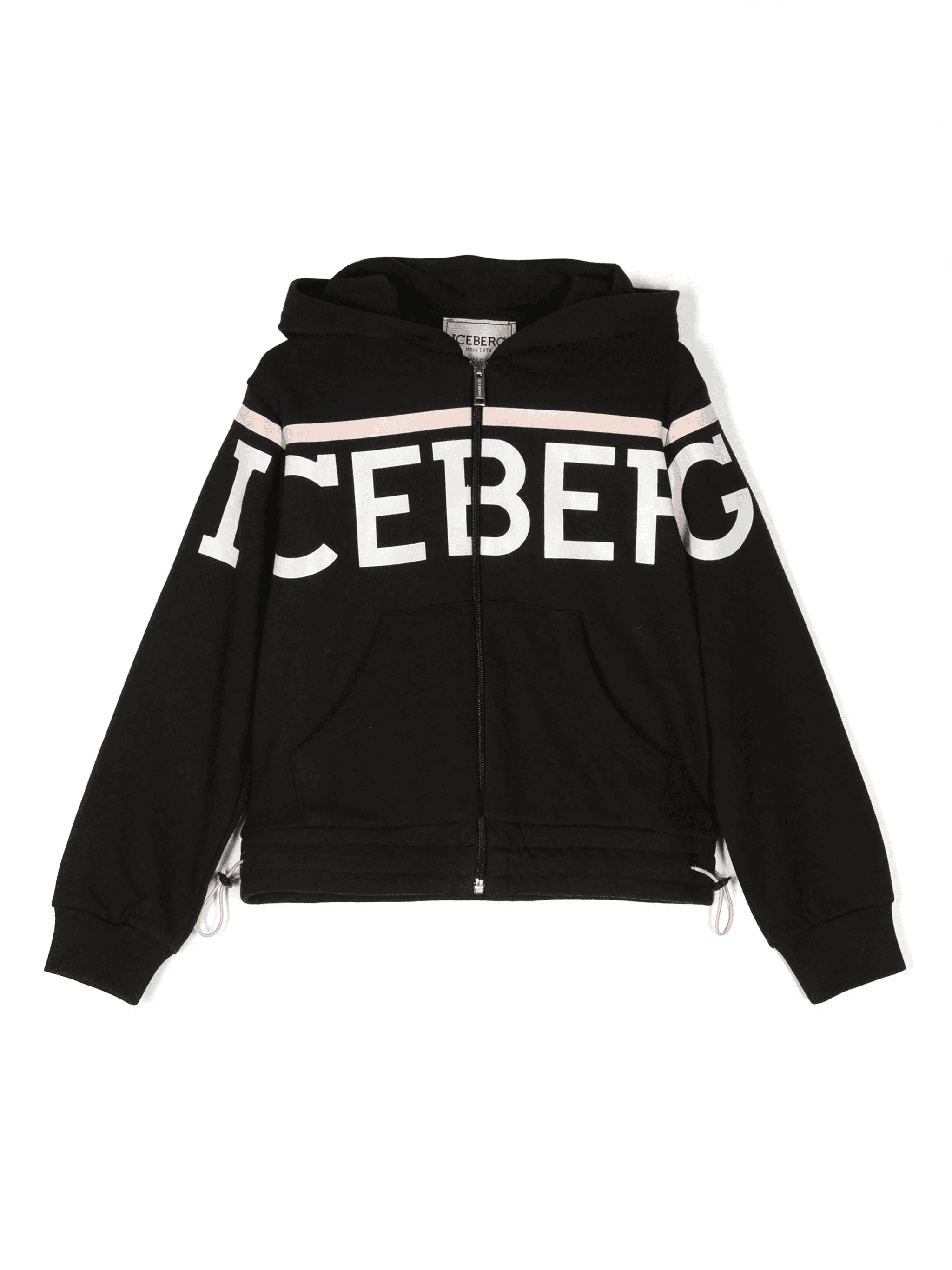 logo-print zip-up hoodie - Image 1