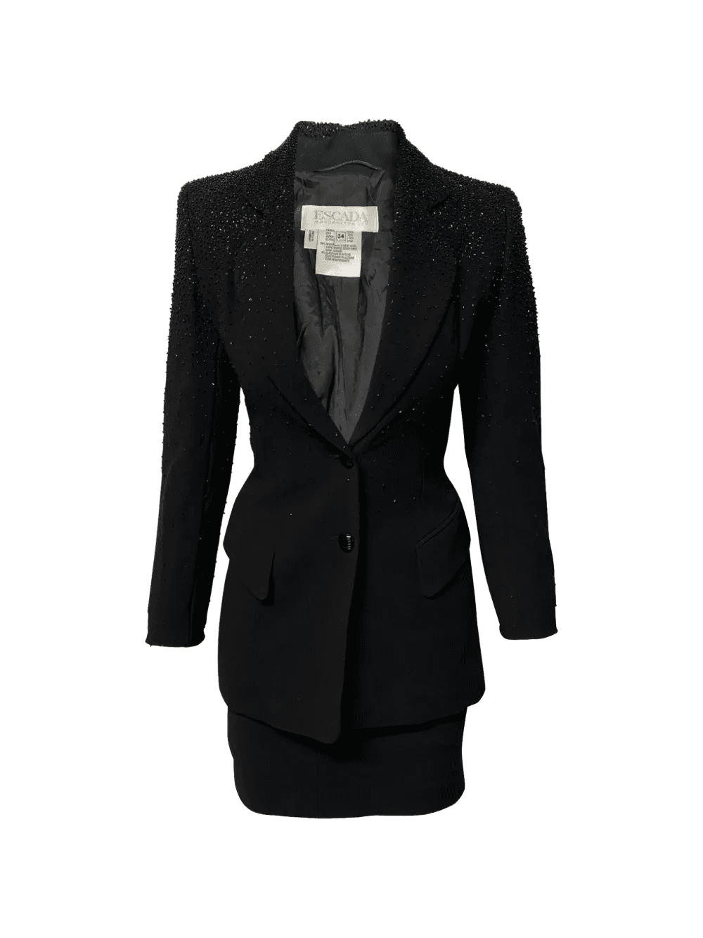 single-breasted blazer and skirt set - Image 1