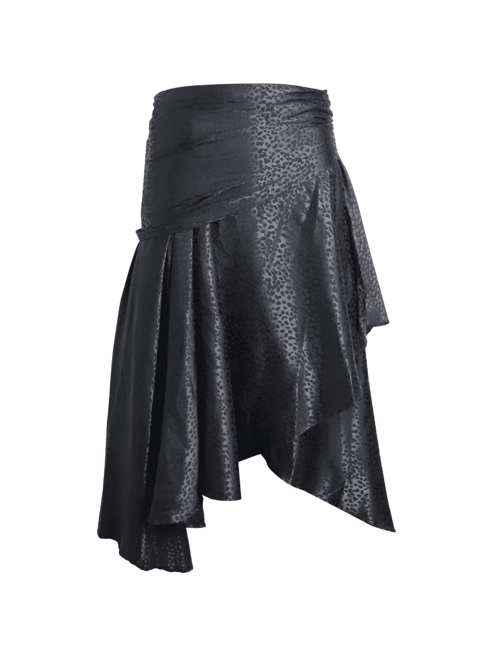 draped asymmetric hem skirt - Image 1