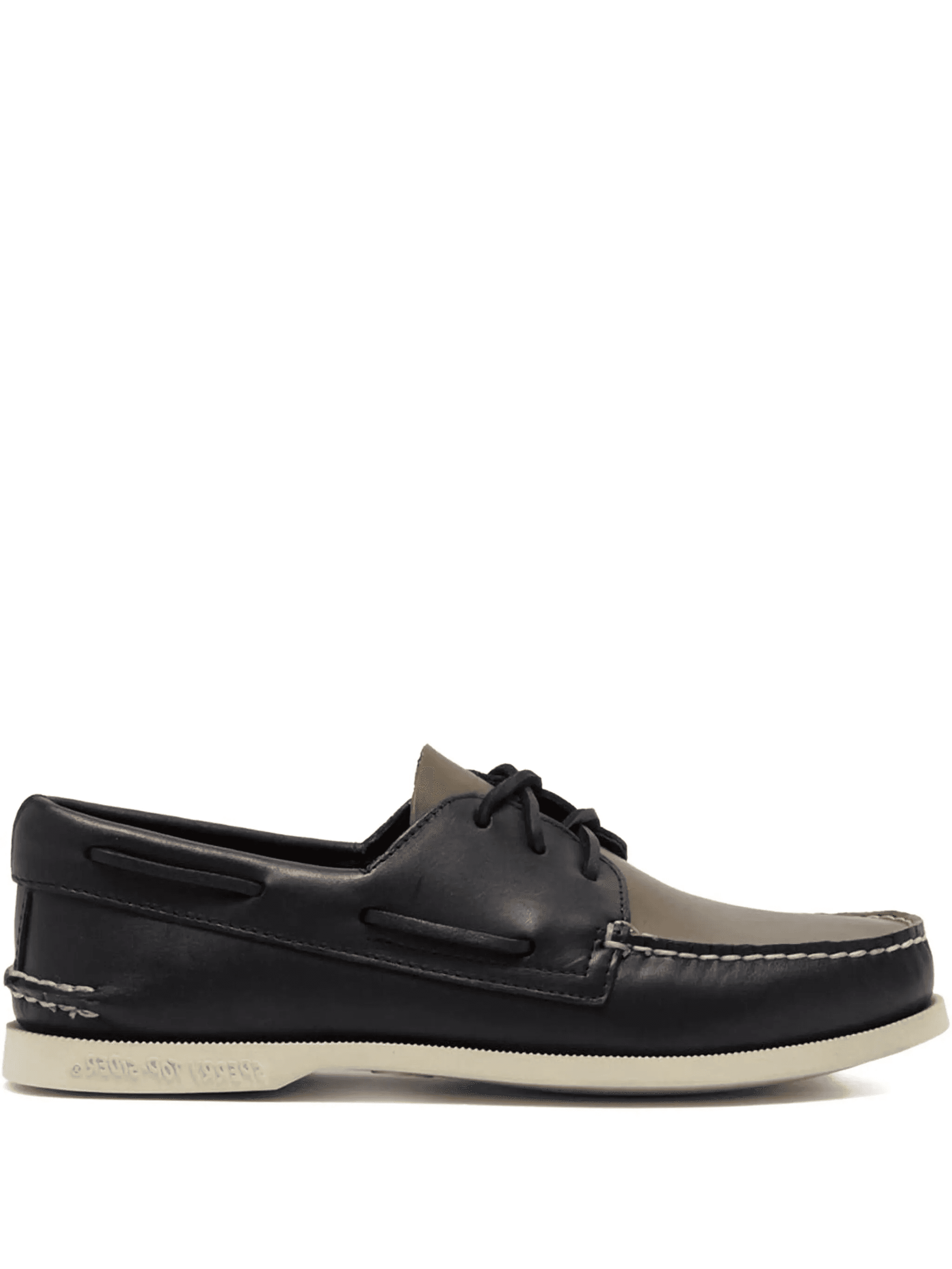A/O 3 Eye "Black/White" boat shoes - Image 1