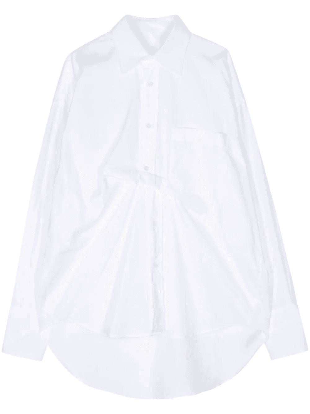 gathered cotton shirt - Image 1