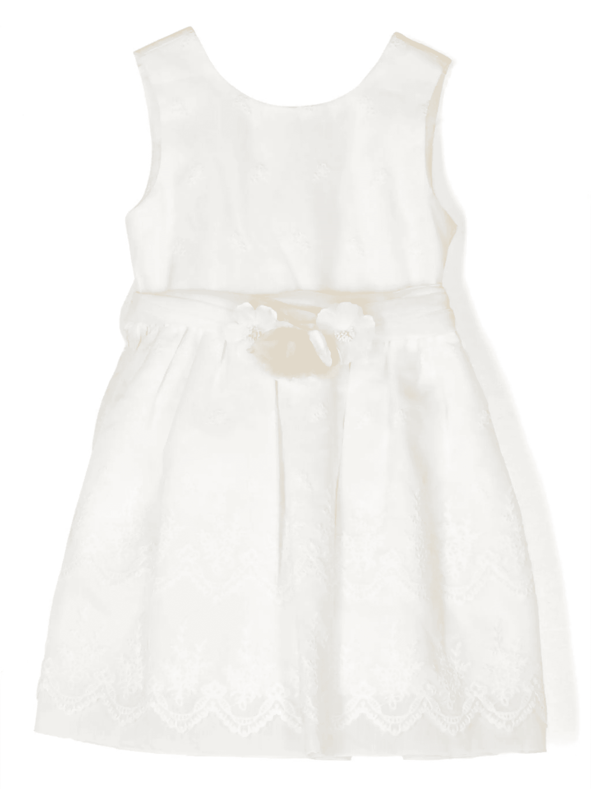 floral-appliqué pleated dress - Image 1