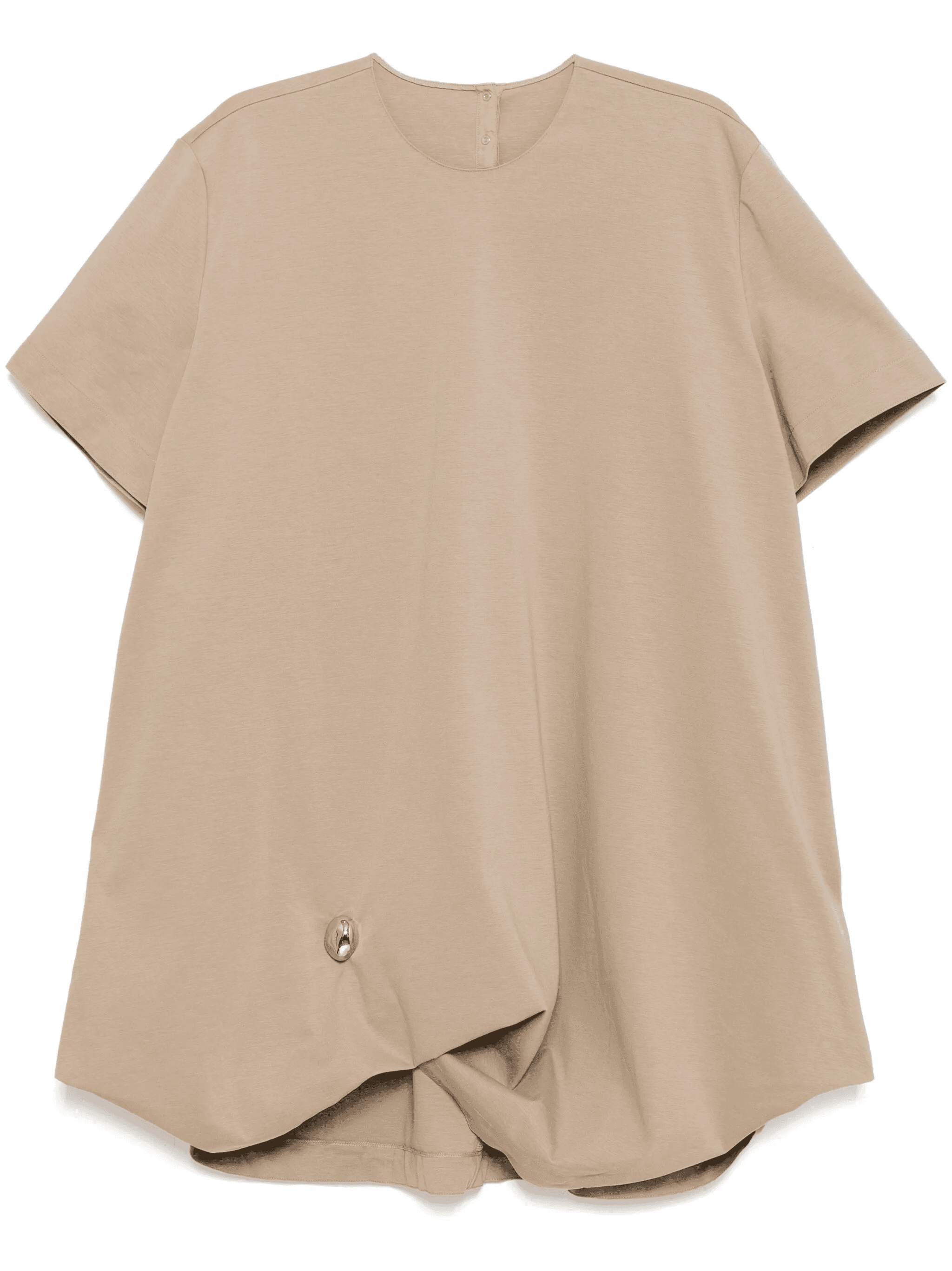 drawstring-hem dress - Image 1