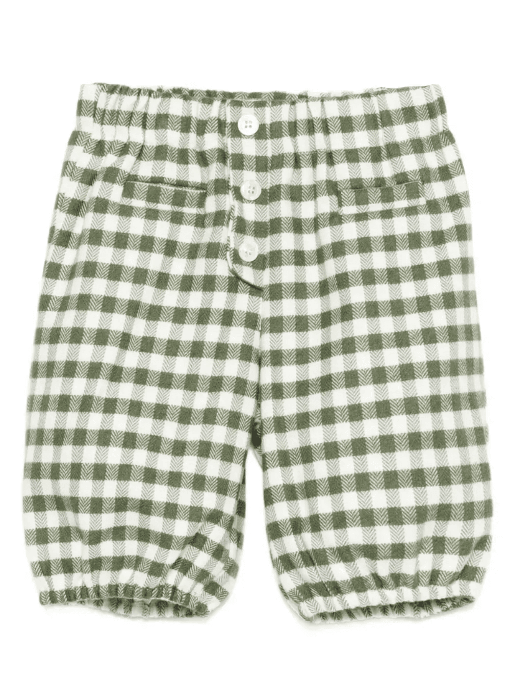 Gingham button shorts - Image 1