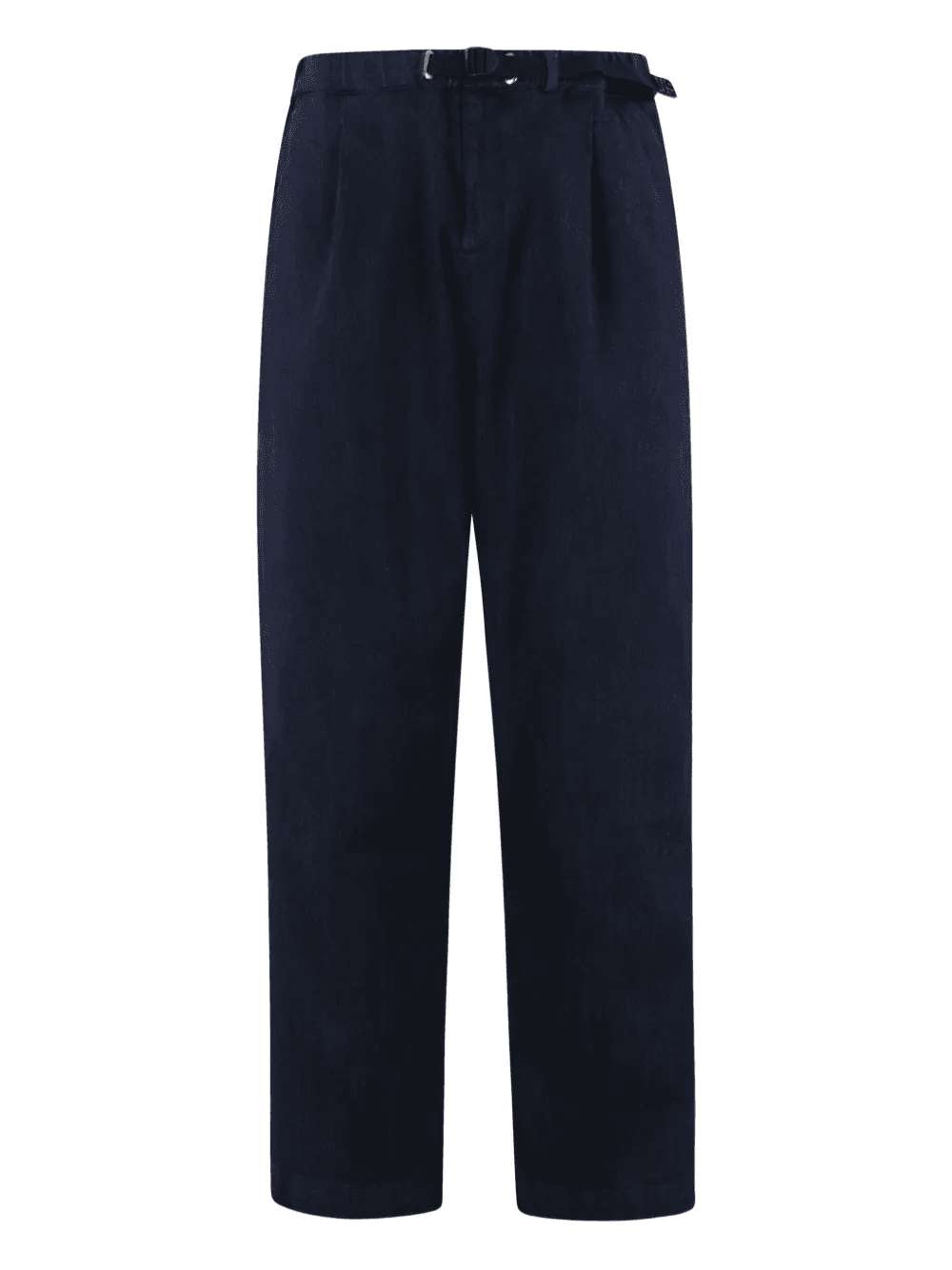 pleated-front cotton trousers - Image 1
