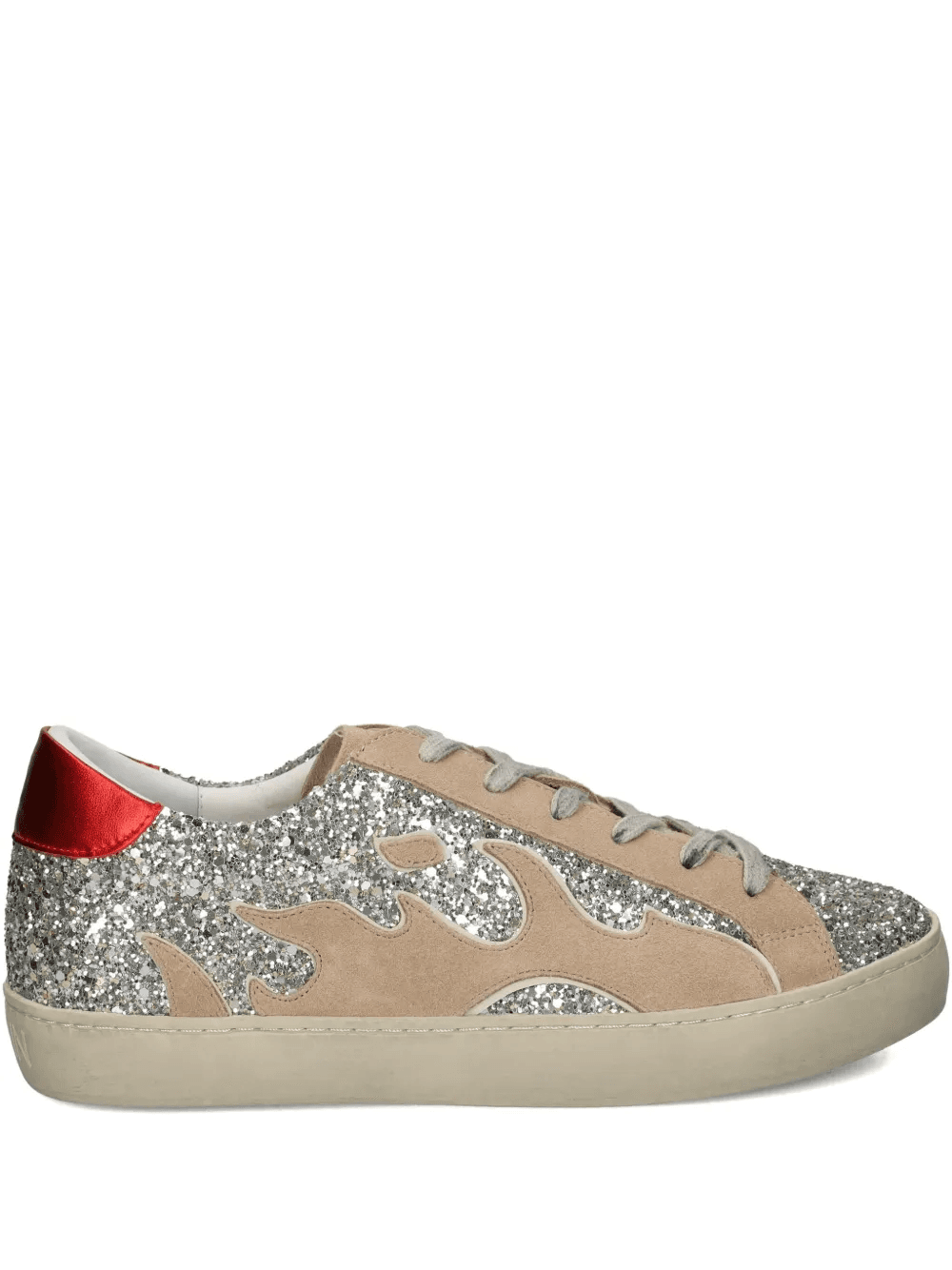 flame-embellished sneakers - Image 1