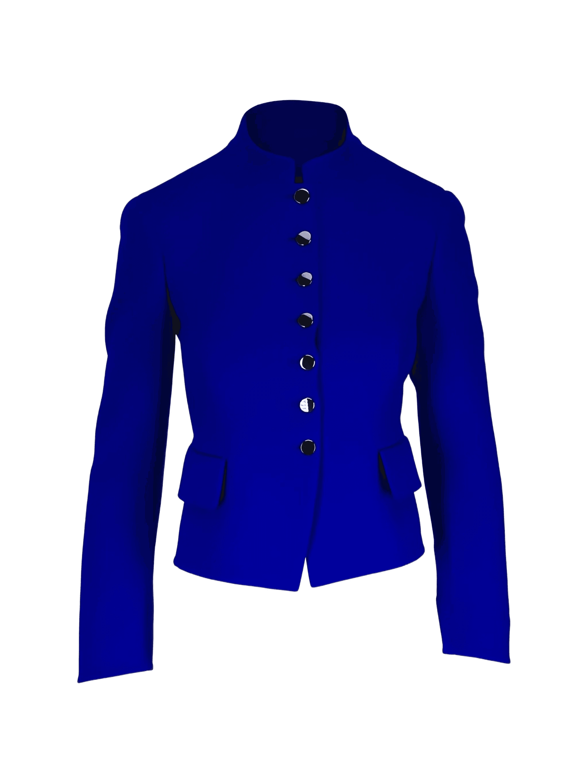 mandarin-collar jacket - Image 1