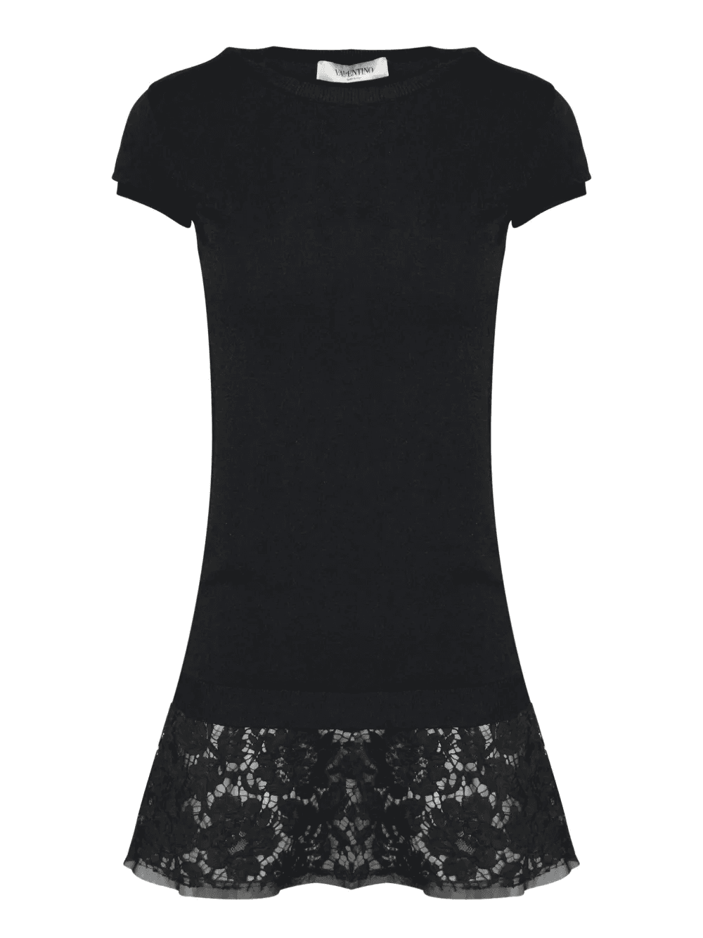 lace-hem T-shirt mini dress - Image 1