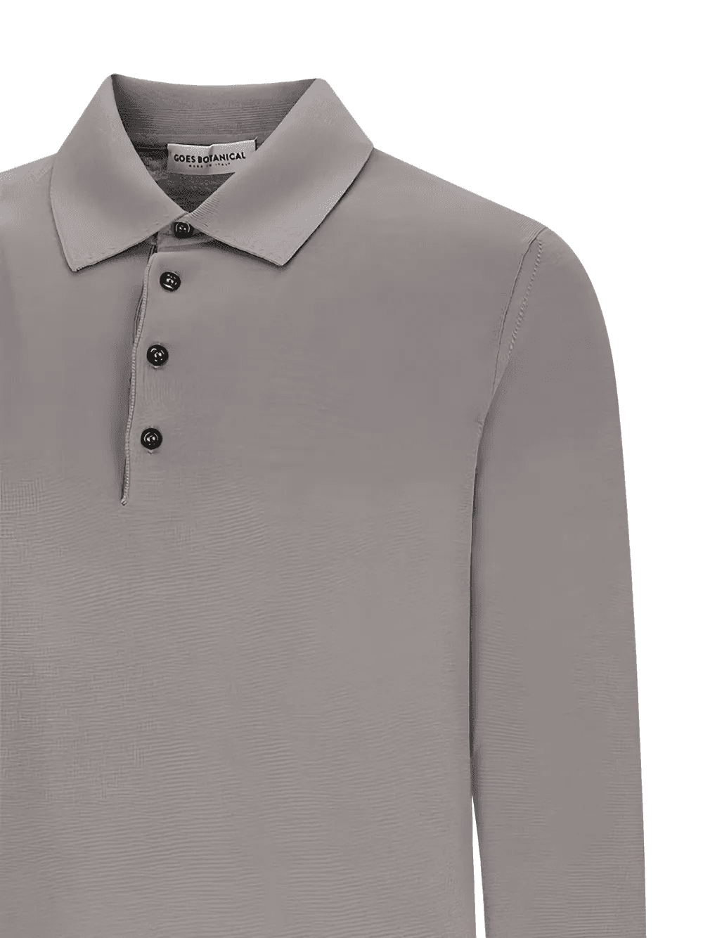 button long-sleeve polo shirt - Image 1