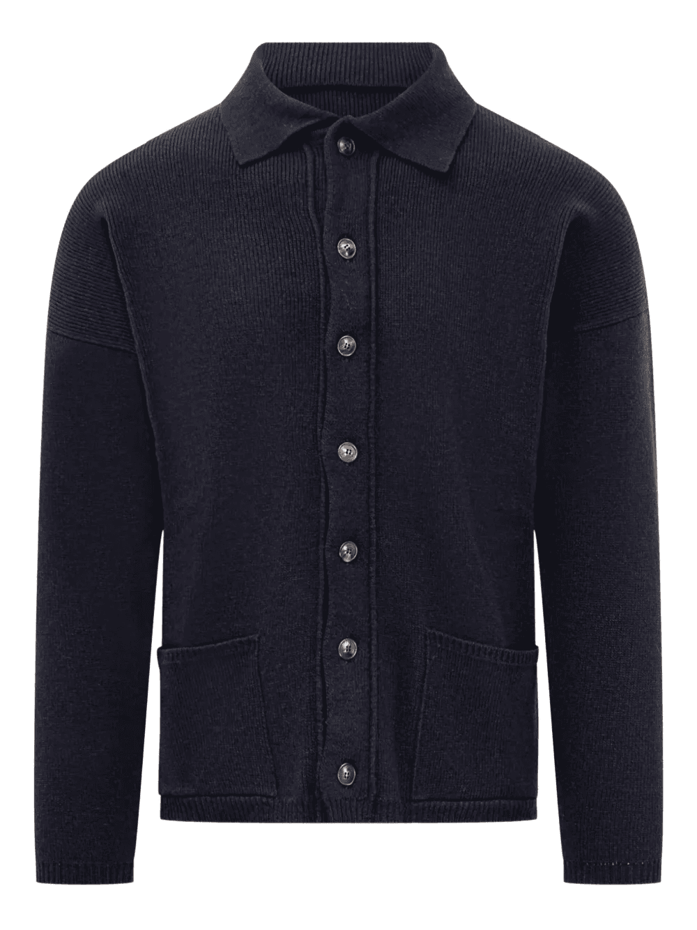 collared buttoned cardigan - Image 1