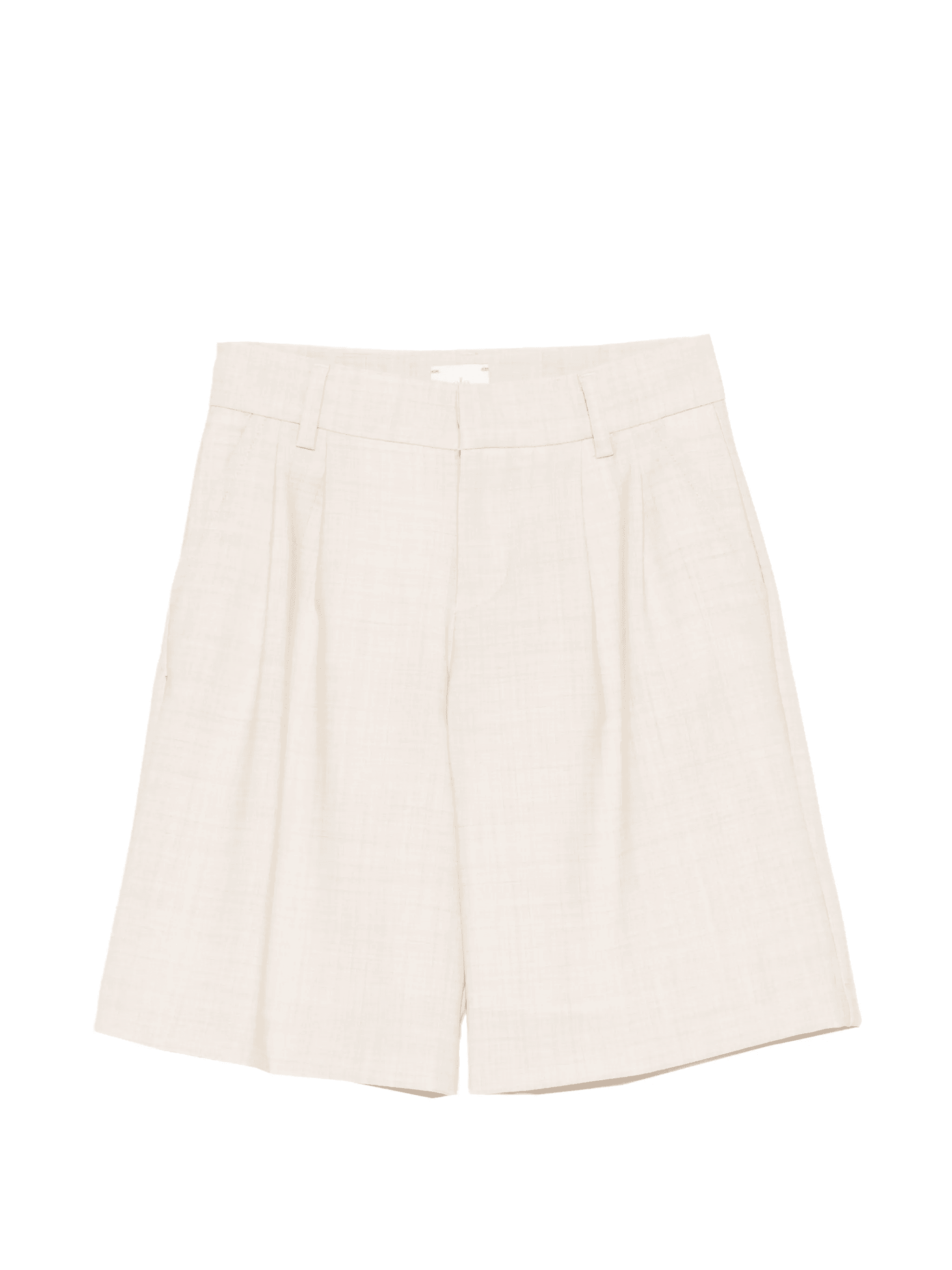 front-pleat shorts - Image 1