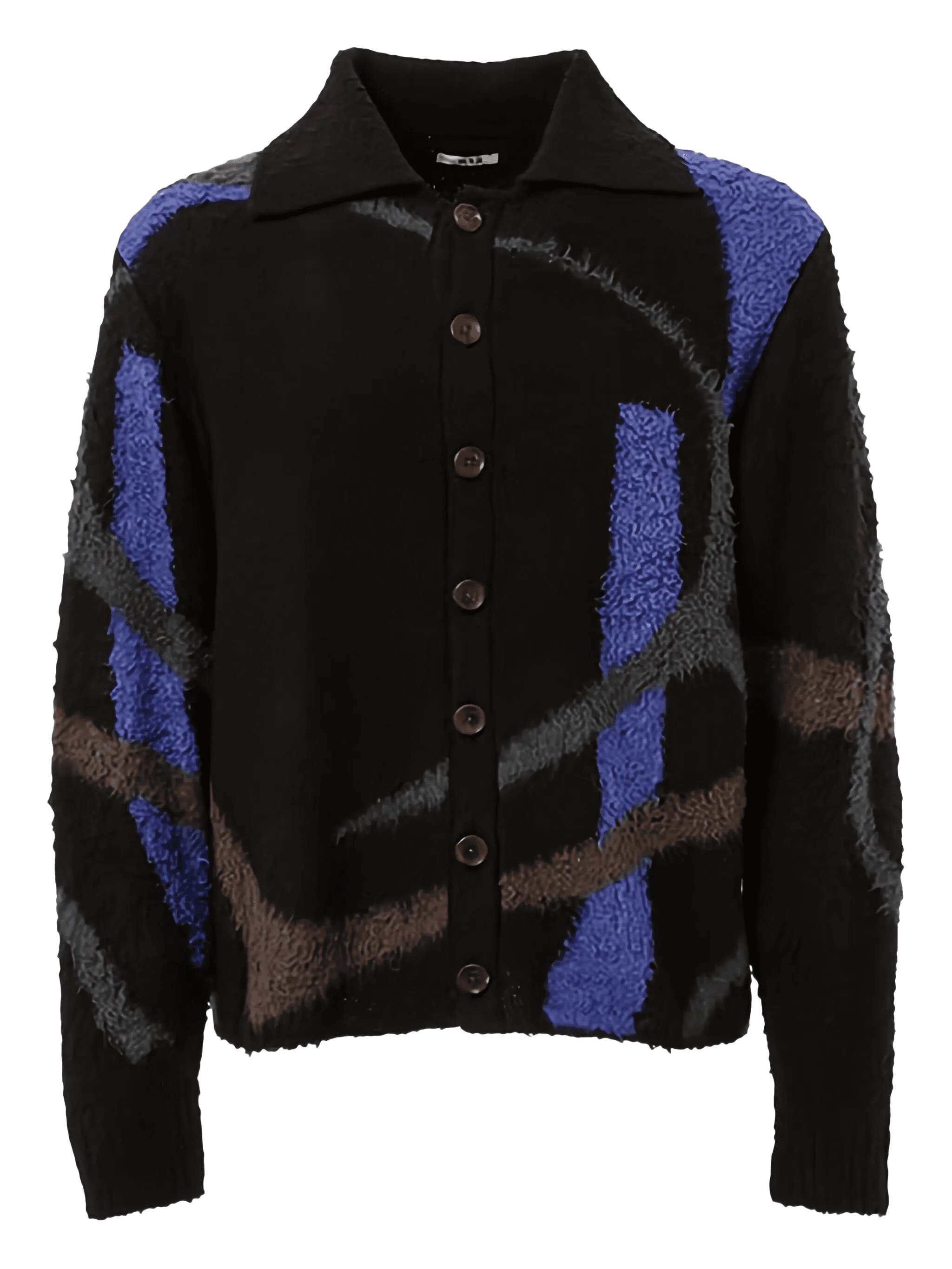 buttoned patterned cardigan - Image 1