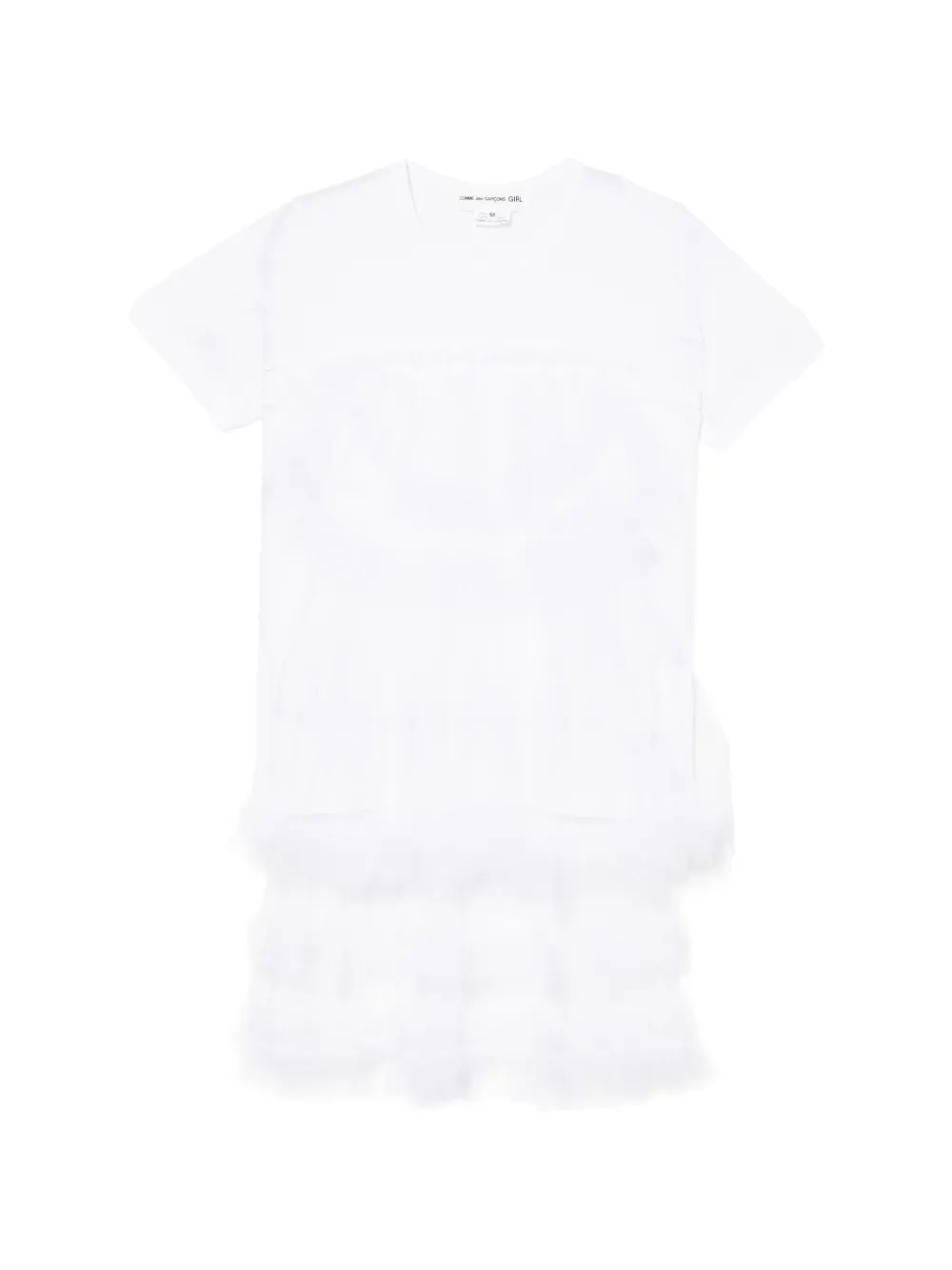 ruffled tulle T-shirt - Image 1
