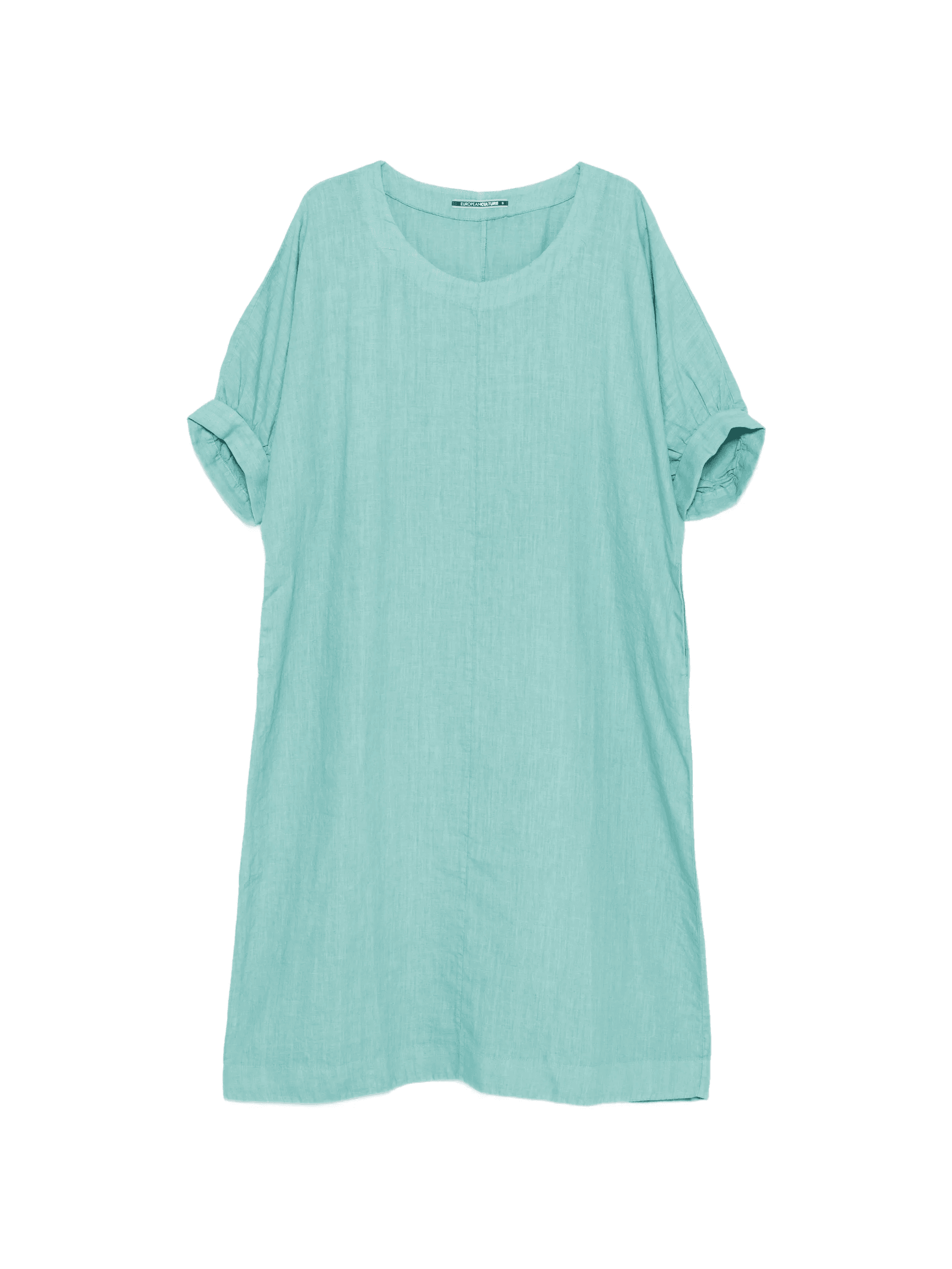 cuffed short-sleeve dress - Image 1