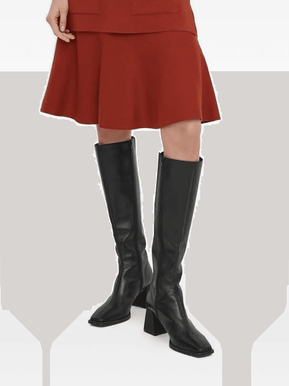 Edwige ribbed flared skirt - Image 1