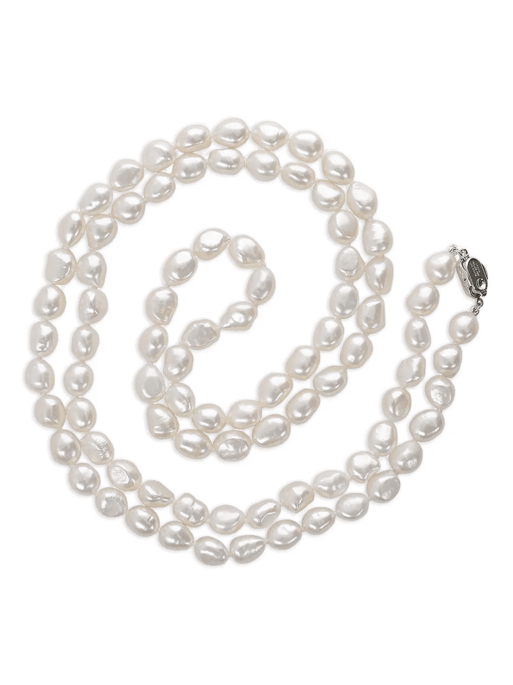 sterling silver pearl necklace - Image 1