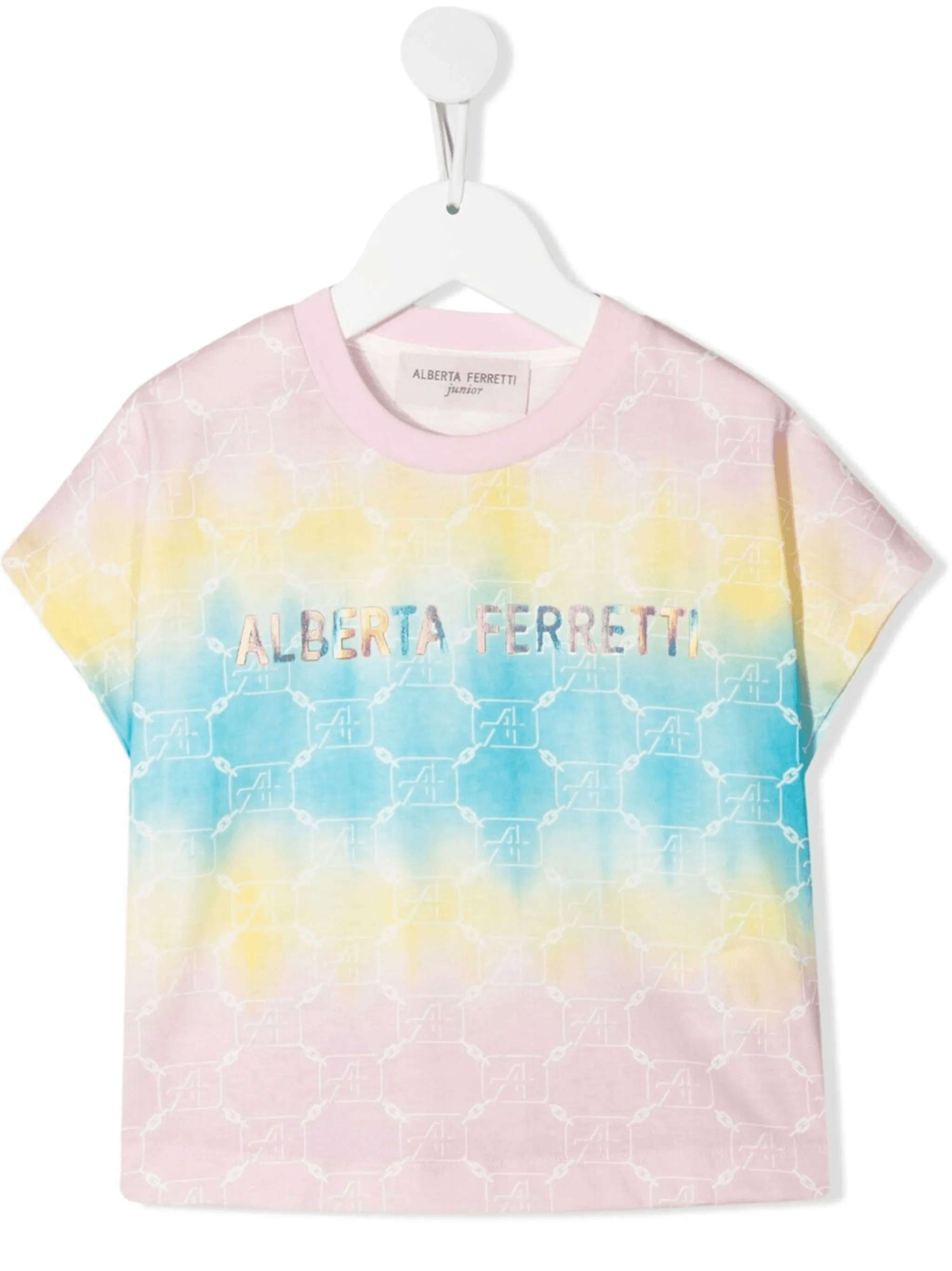 logo-print tie-dye T-shirt - Image 1