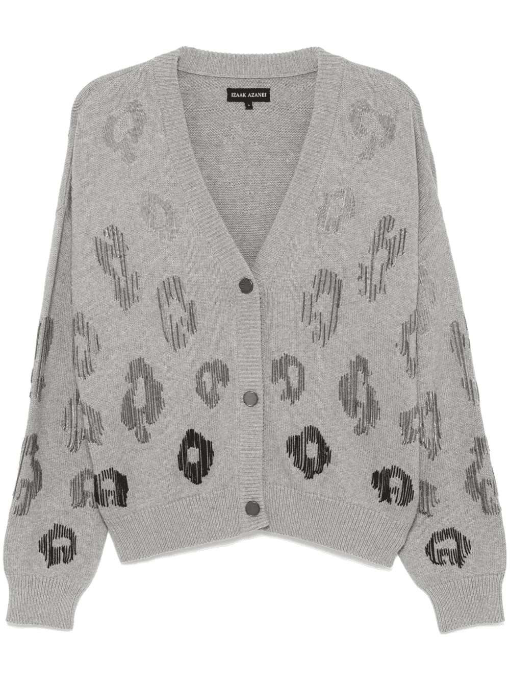 chain-link detailing cardigan - Image 1