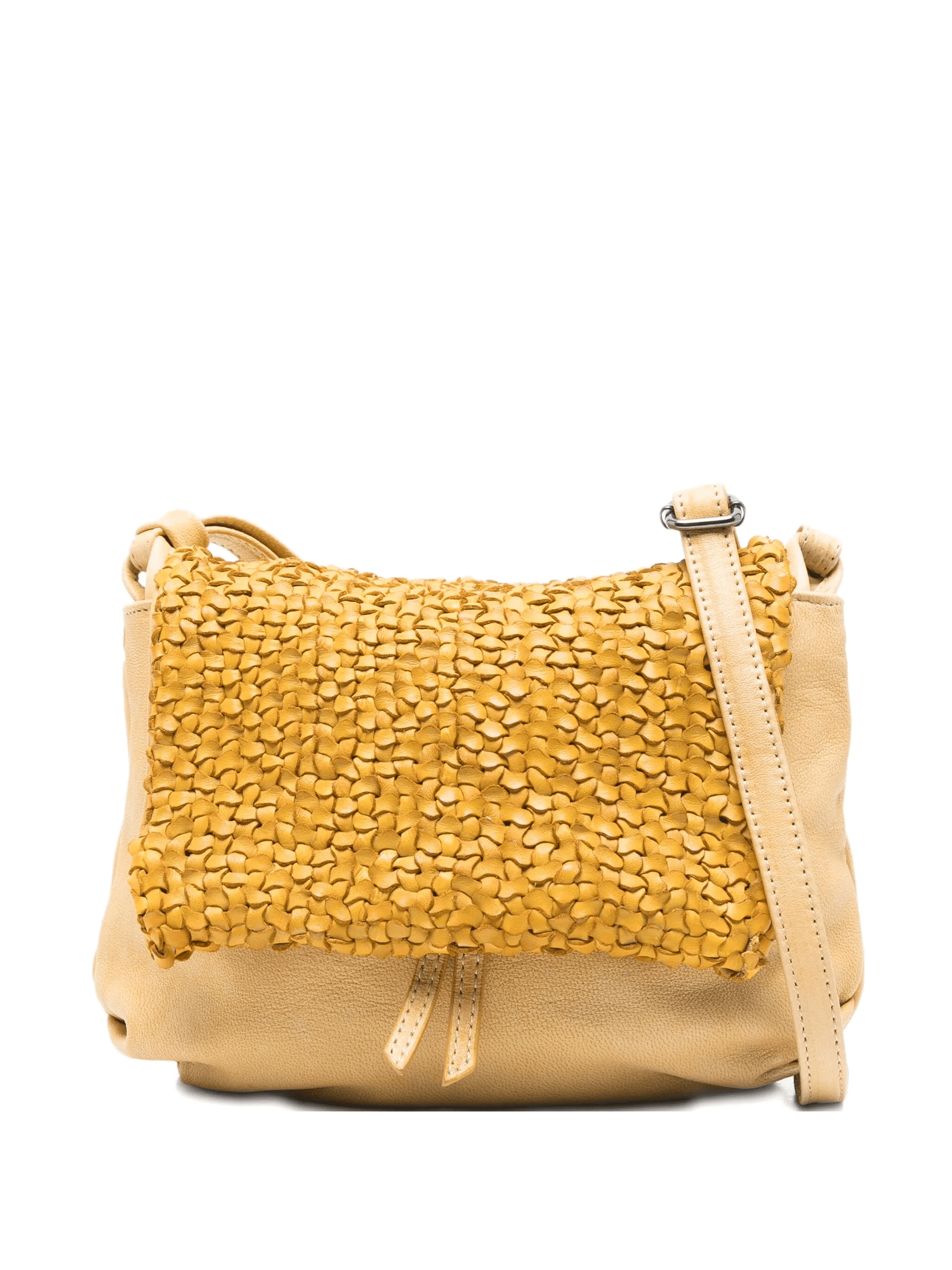 leather woven crossbody bag - Image 1