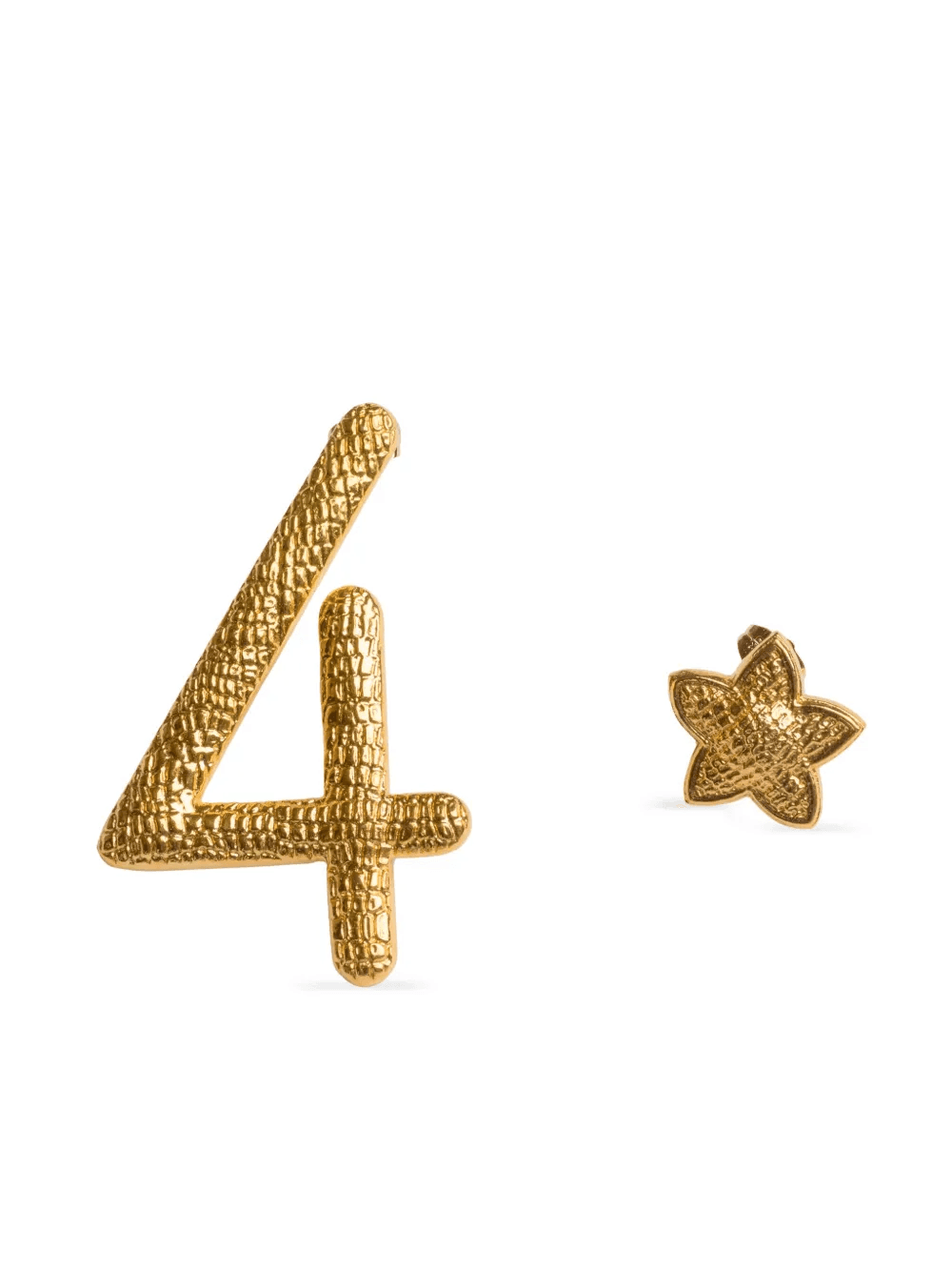 Number 4 earrings - Image 1