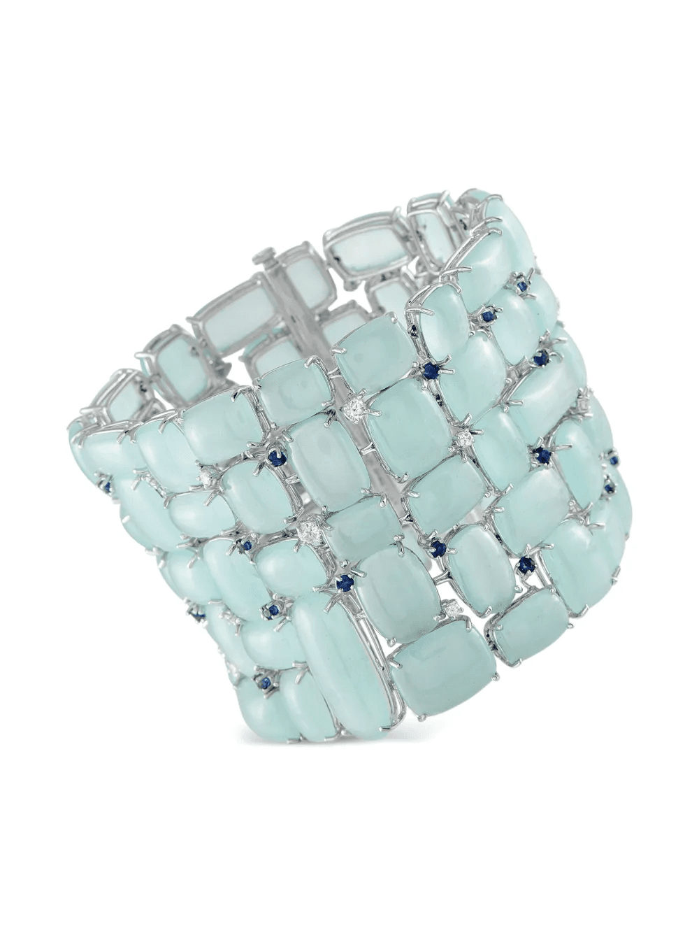 18K white gold Sophia multi-stone bracelet - Image 1