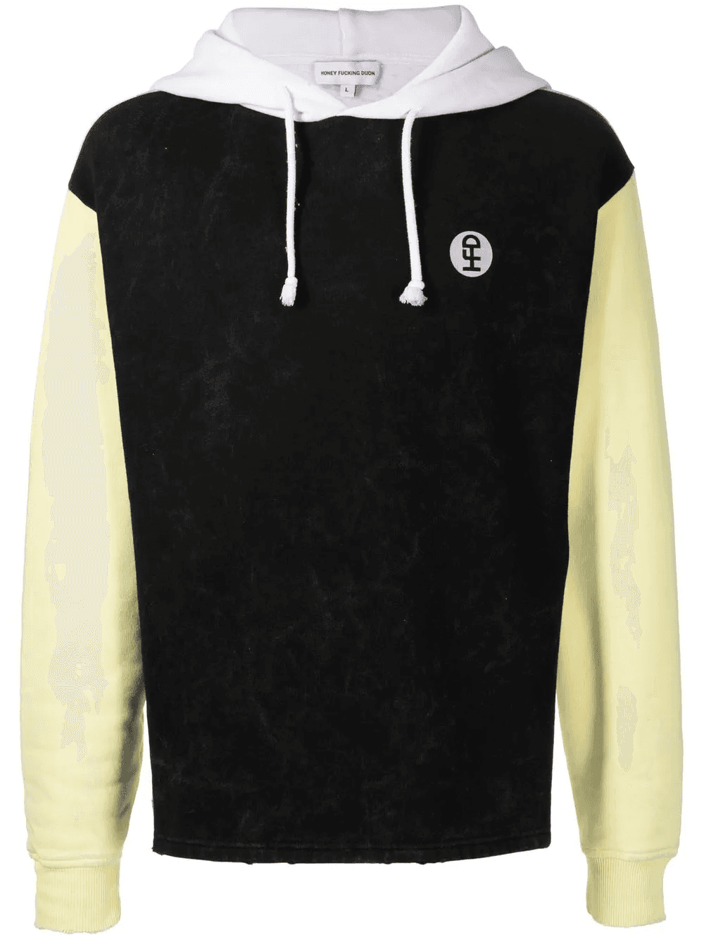 photograph-print colour-block hoodie - Image 1