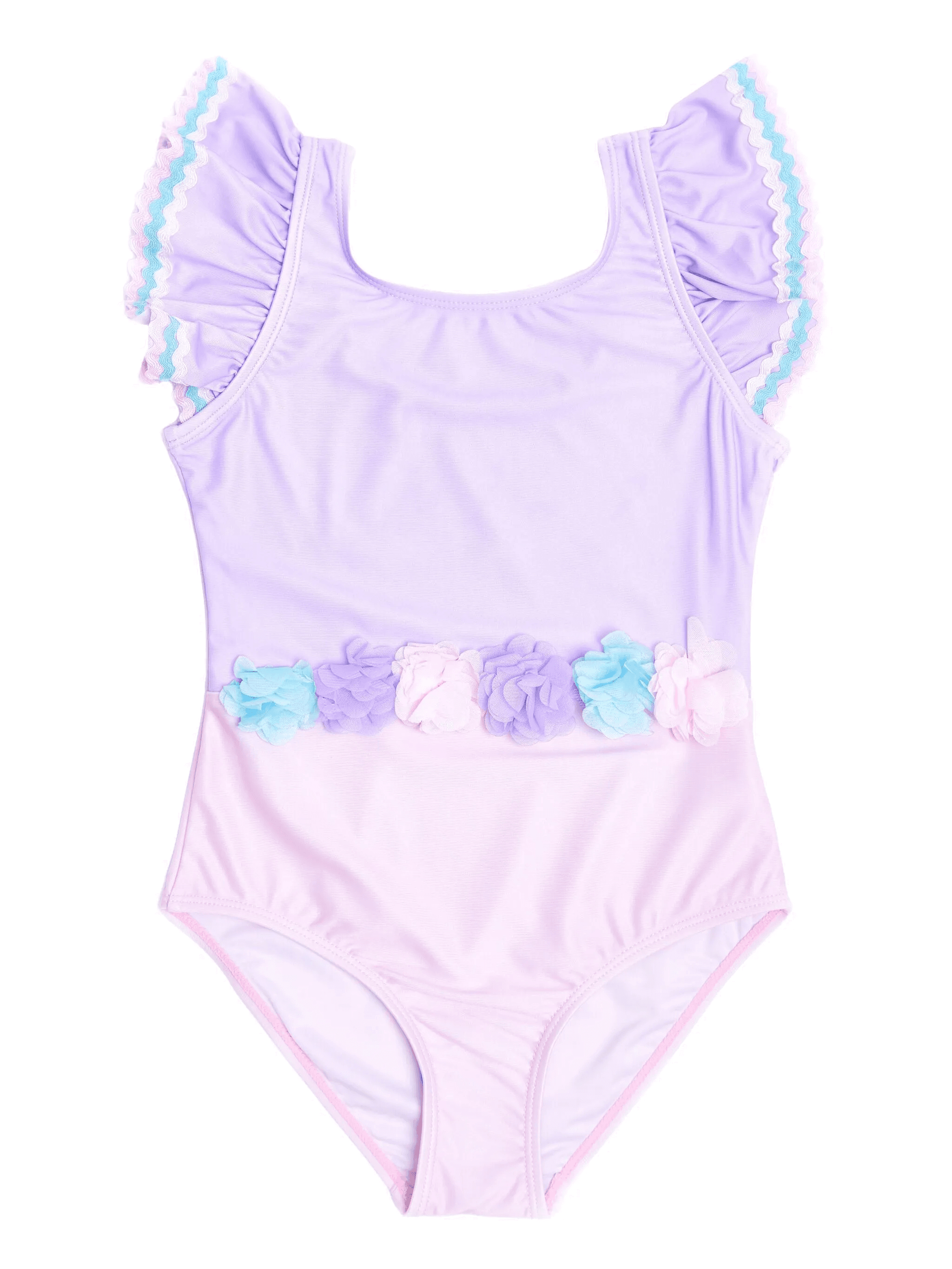 floral-appliqué swimsuit - Image 1