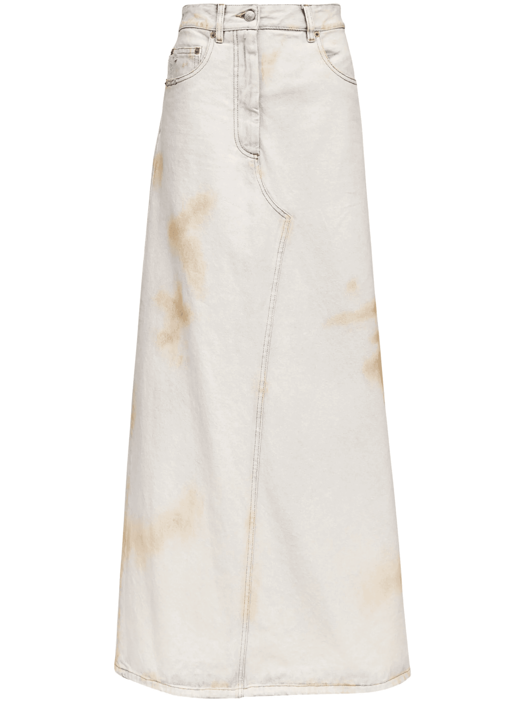 logo-patch midi skirt - Image 1