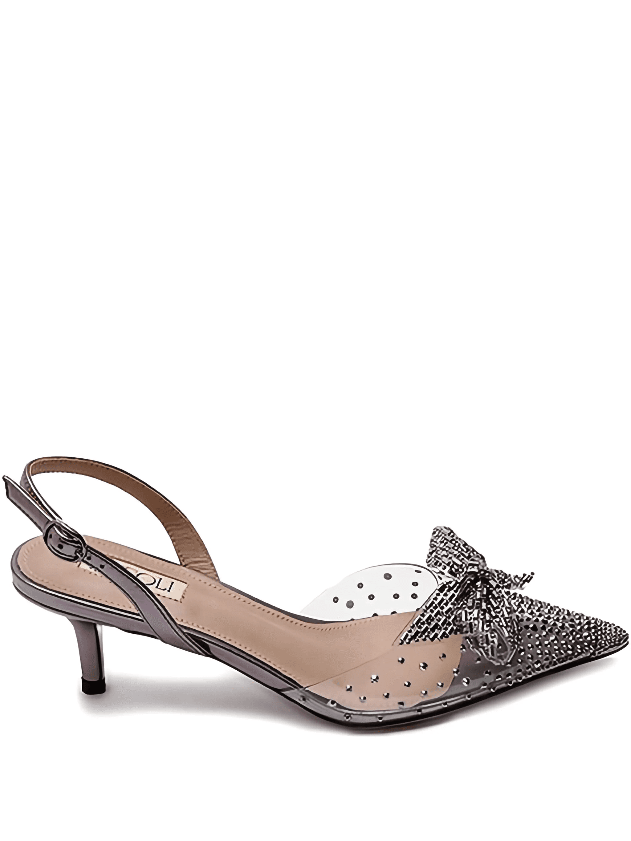 50mm Trudi crystal-embellished bow pumps - Image 1
